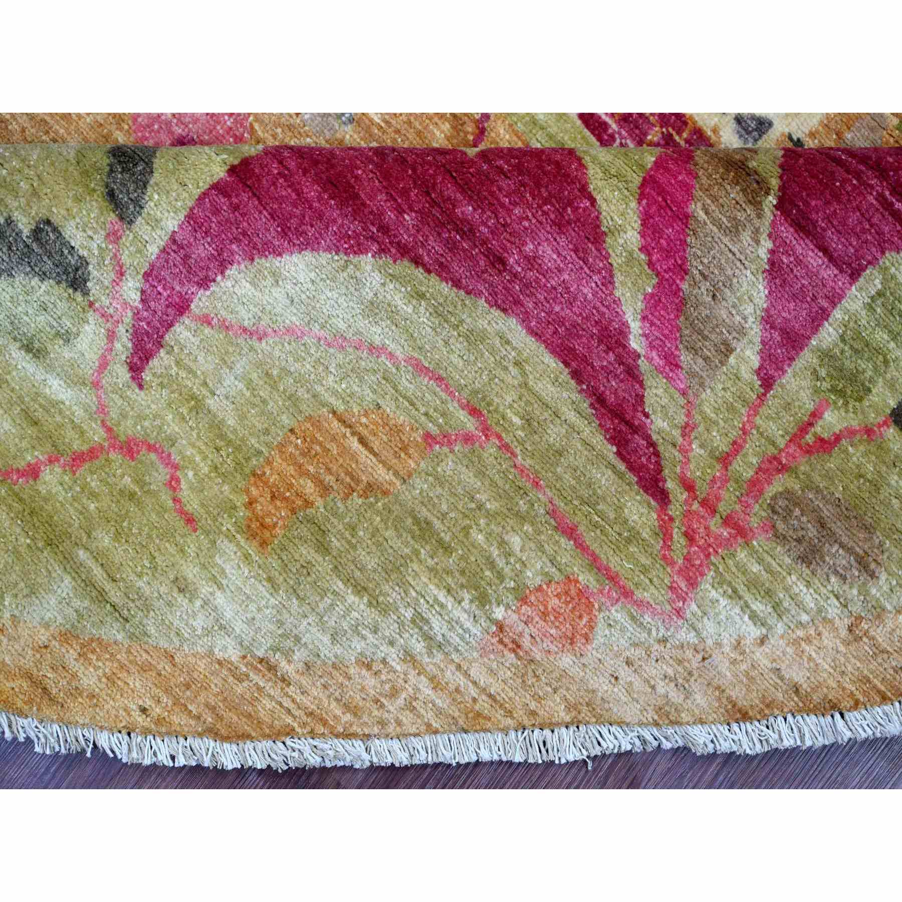 Oushak-And-Peshawar-Hand-Knotted-Rug-105220
