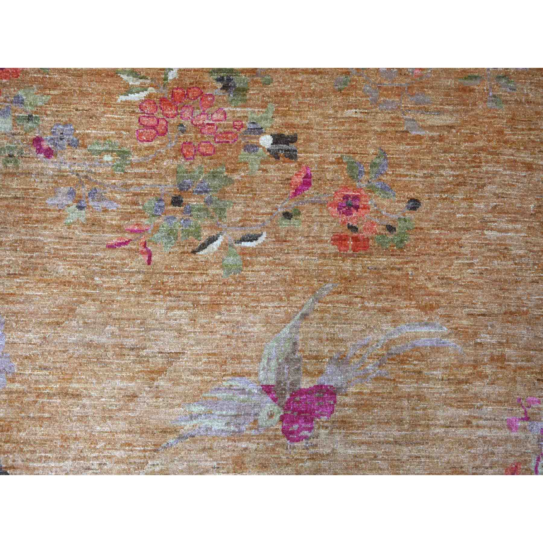 Oushak-And-Peshawar-Hand-Knotted-Rug-105220