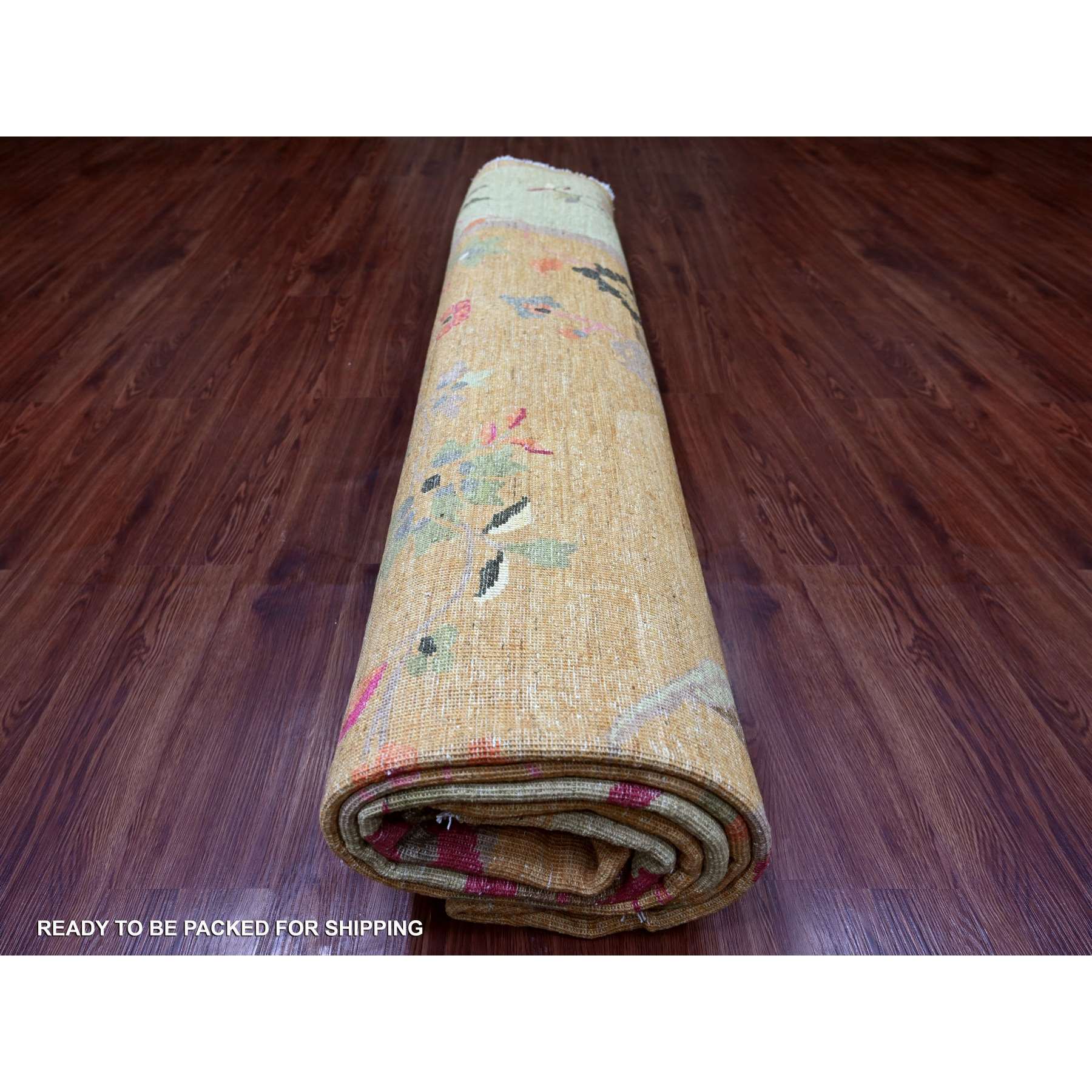 Oushak-And-Peshawar-Hand-Knotted-Rug-105220