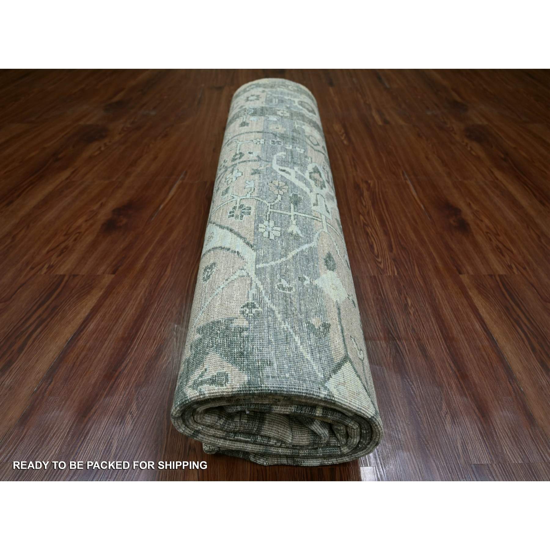 Oushak-And-Peshawar-Hand-Knotted-Rug-105225