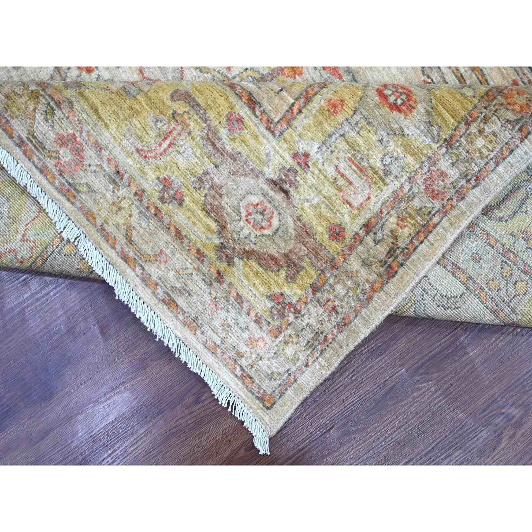 Oushak-And-Peshawar-Hand-Knotted-Rug-105255