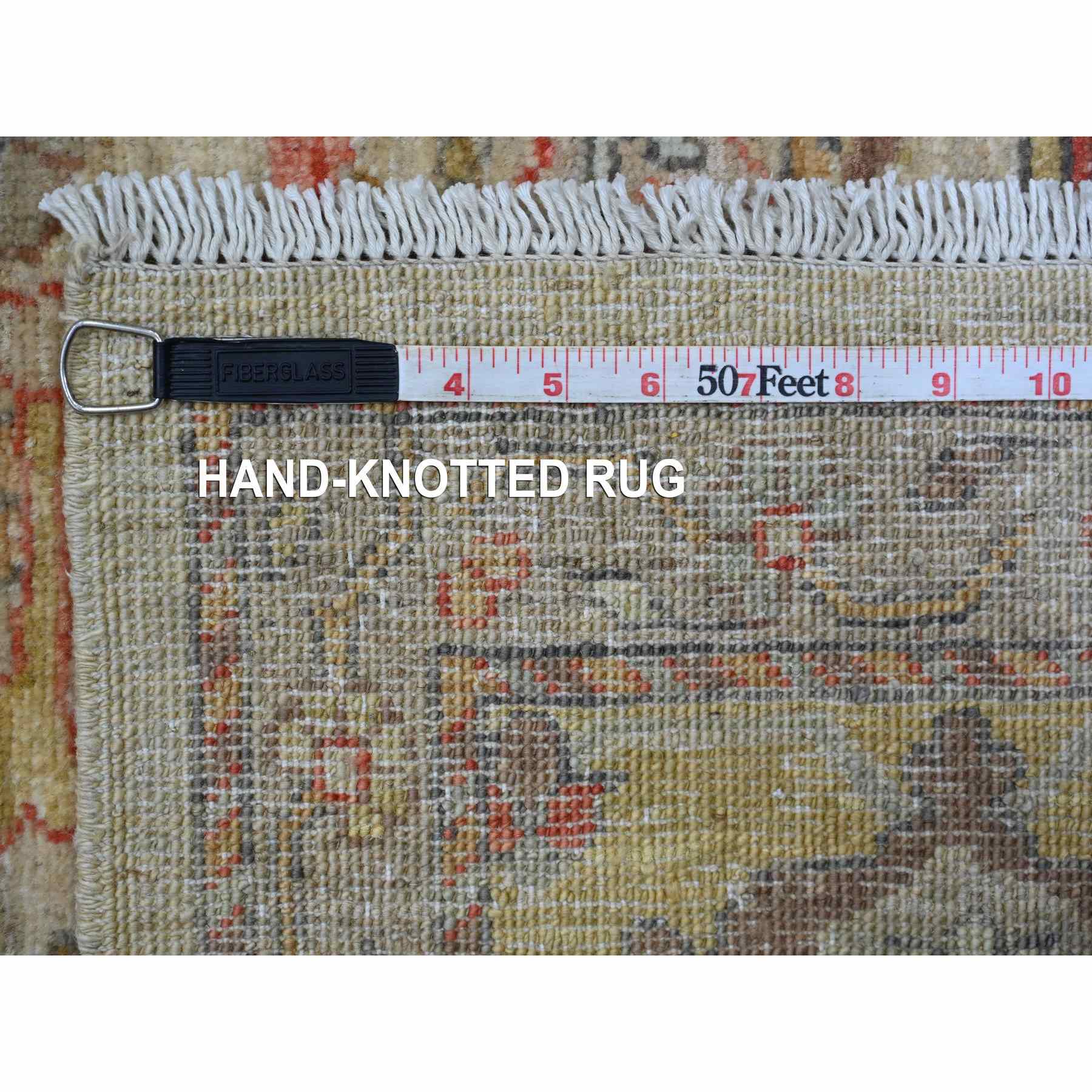 Oushak-And-Peshawar-Hand-Knotted-Rug-105255