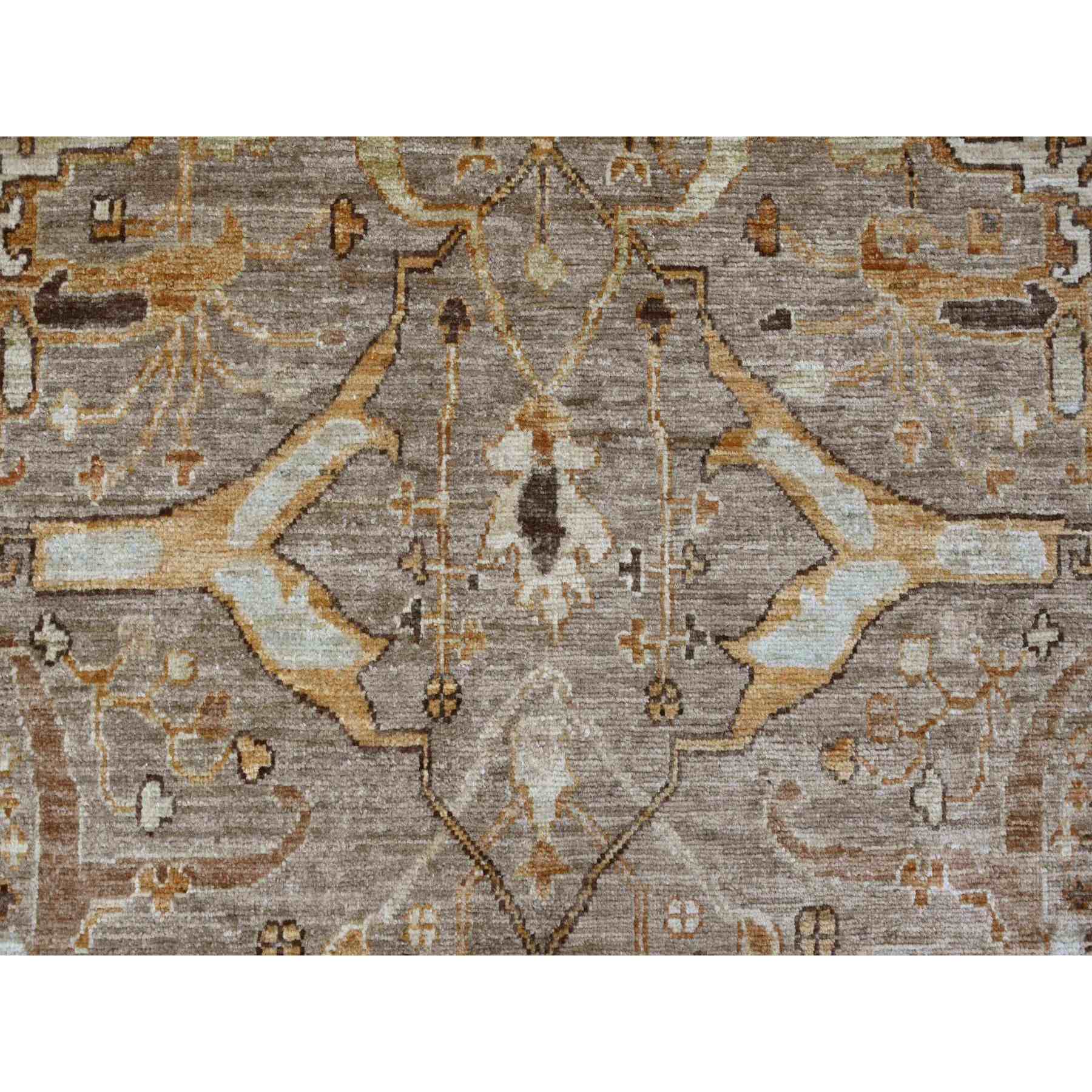 Oushak-And-Peshawar-Hand-Knotted-Rug-105270
