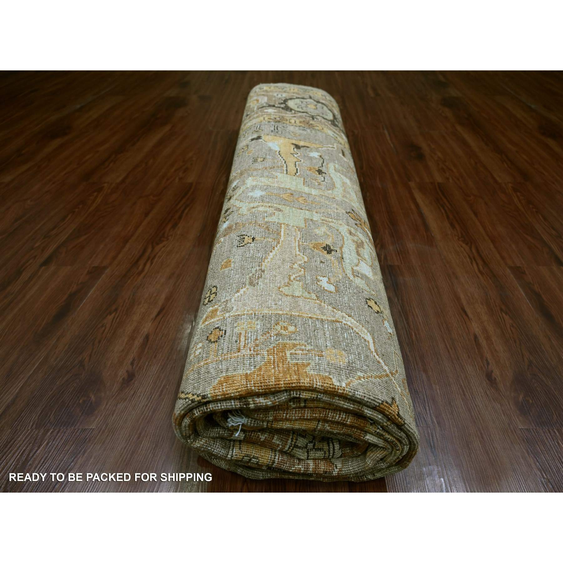 Oushak-And-Peshawar-Hand-Knotted-Rug-105270