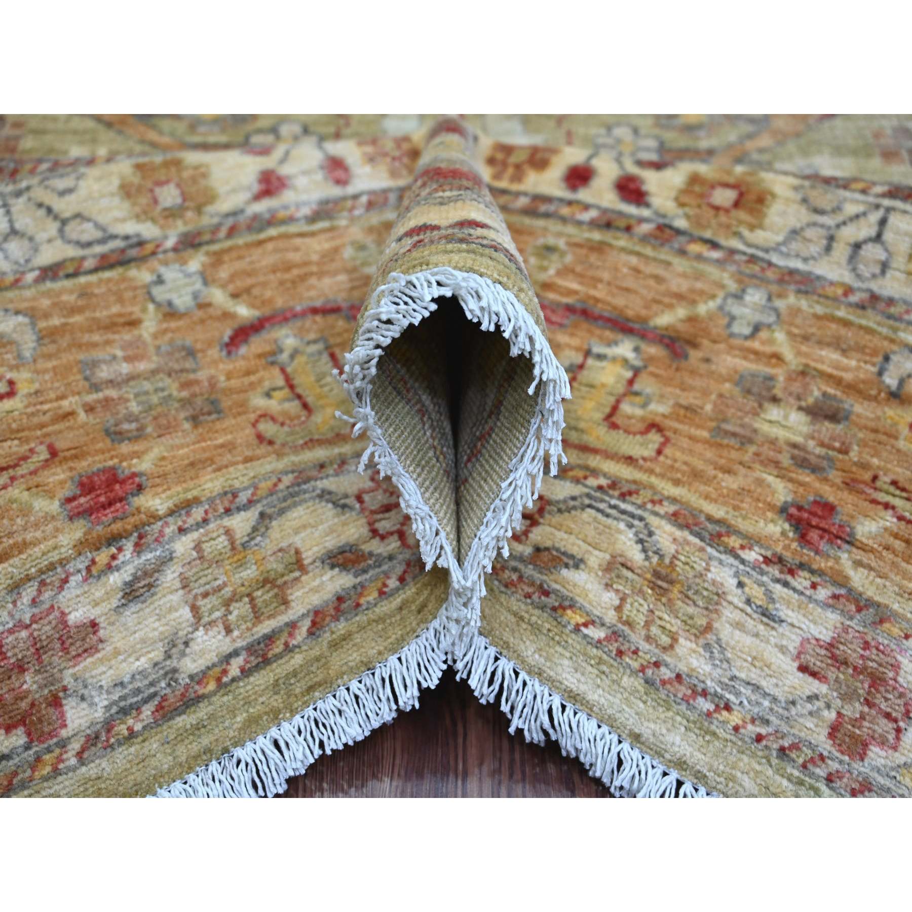 Oushak-And-Peshawar-Hand-Knotted-Rug-105275