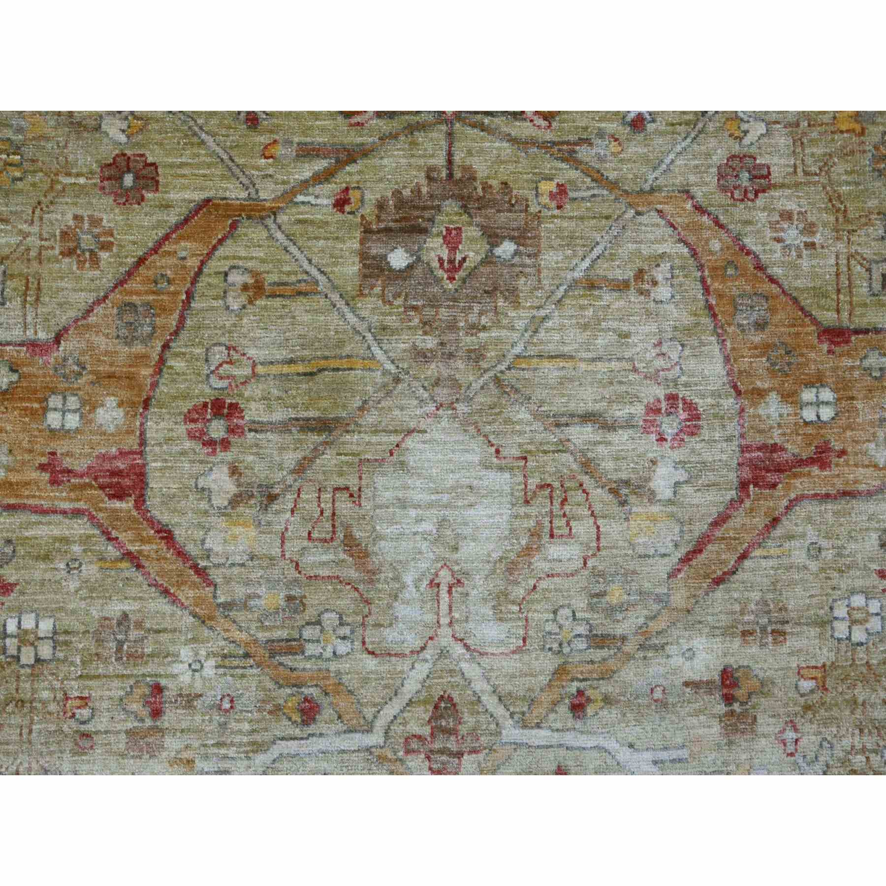 Oushak-And-Peshawar-Hand-Knotted-Rug-105275