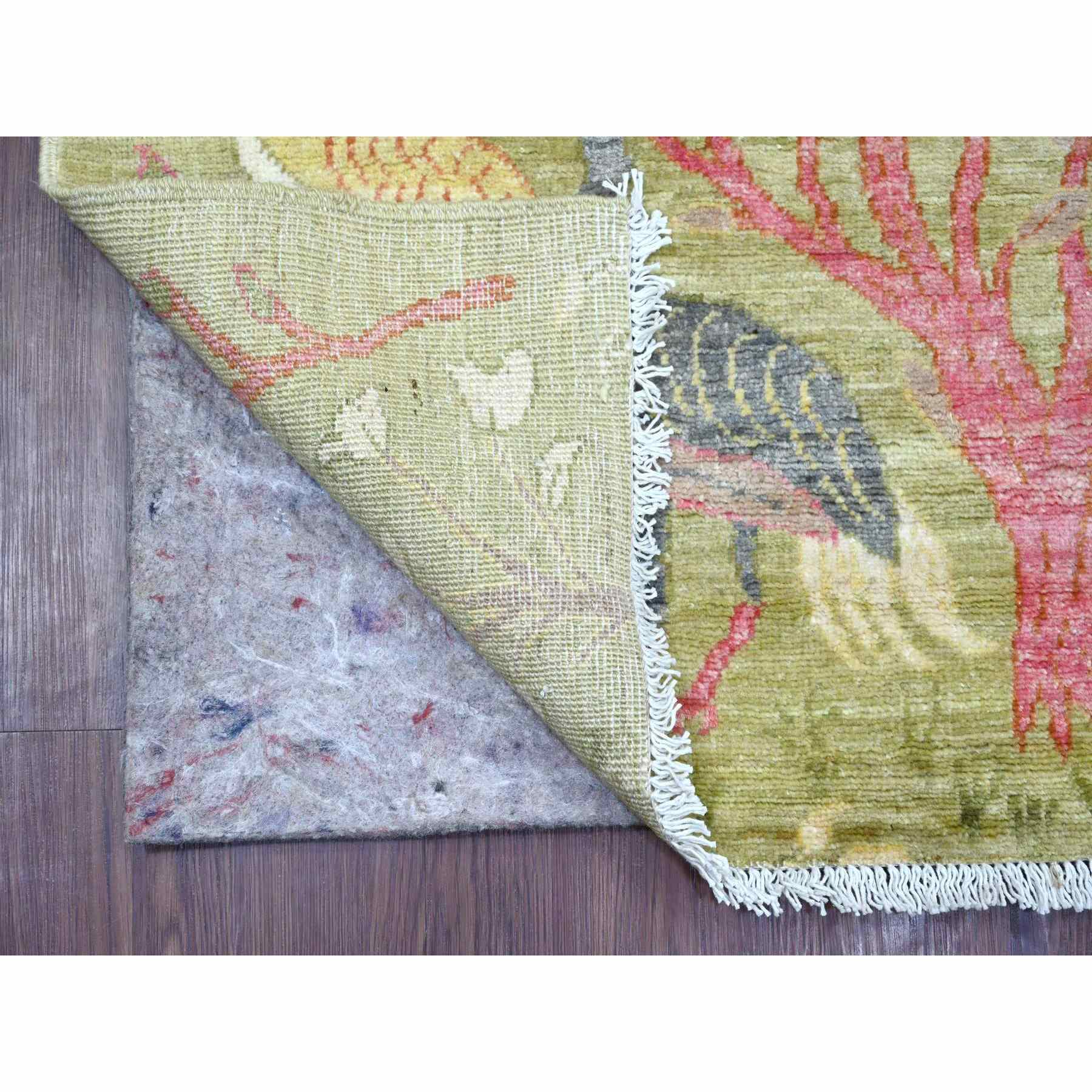 Oushak-And-Peshawar-Hand-Knotted-Rug-105455