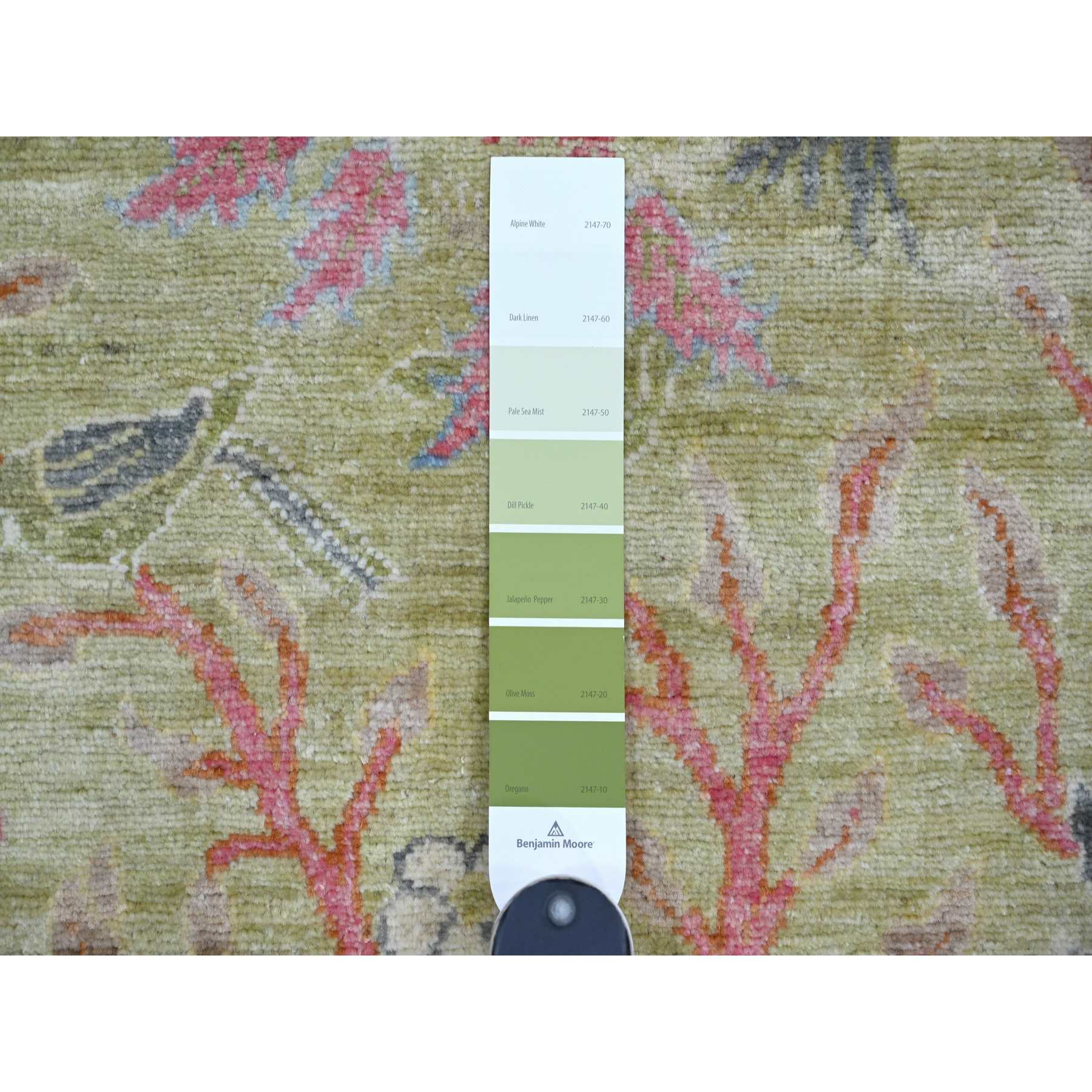 Oushak-And-Peshawar-Hand-Knotted-Rug-105455