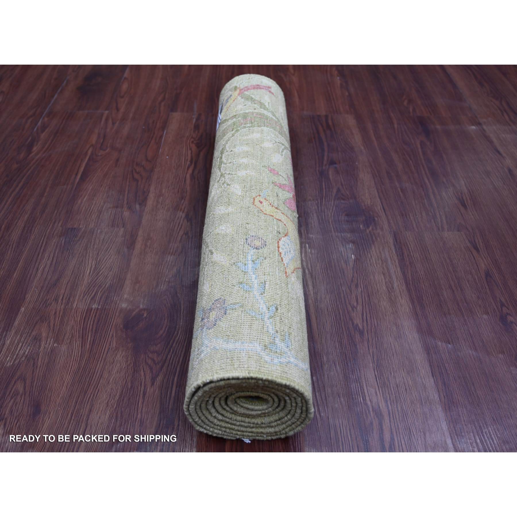 Oushak-And-Peshawar-Hand-Knotted-Rug-105455