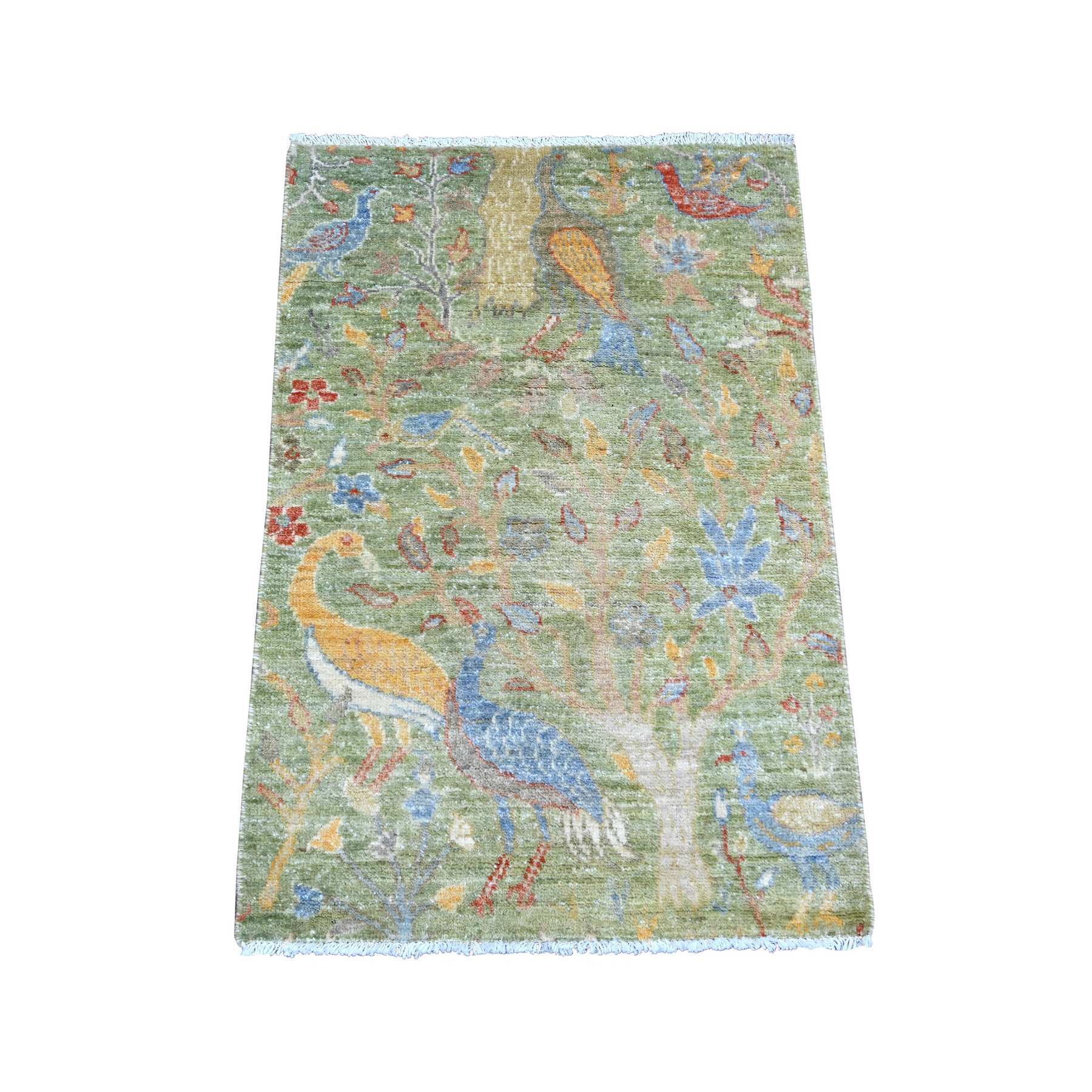 Oushak-And-Peshawar-Hand-Knotted-Rug-105490