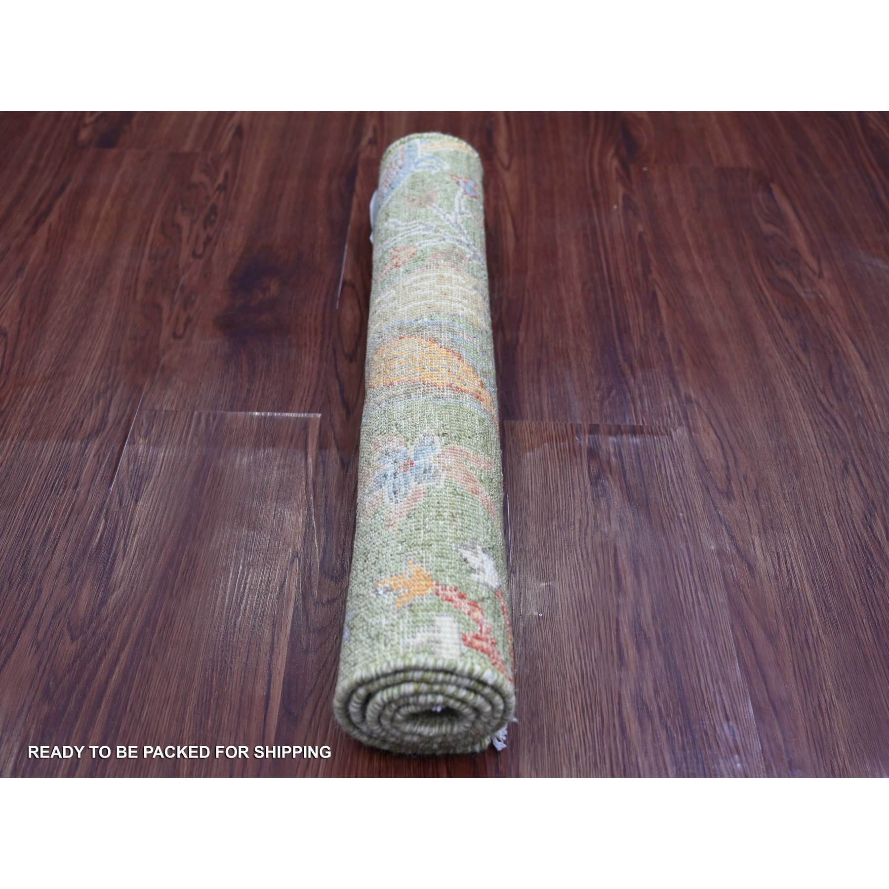Oushak-And-Peshawar-Hand-Knotted-Rug-105490