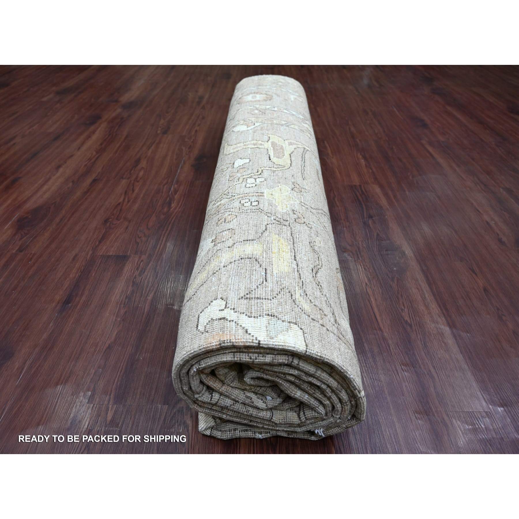 Oushak-And-Peshawar-Hand-Knotted-Rug-105525