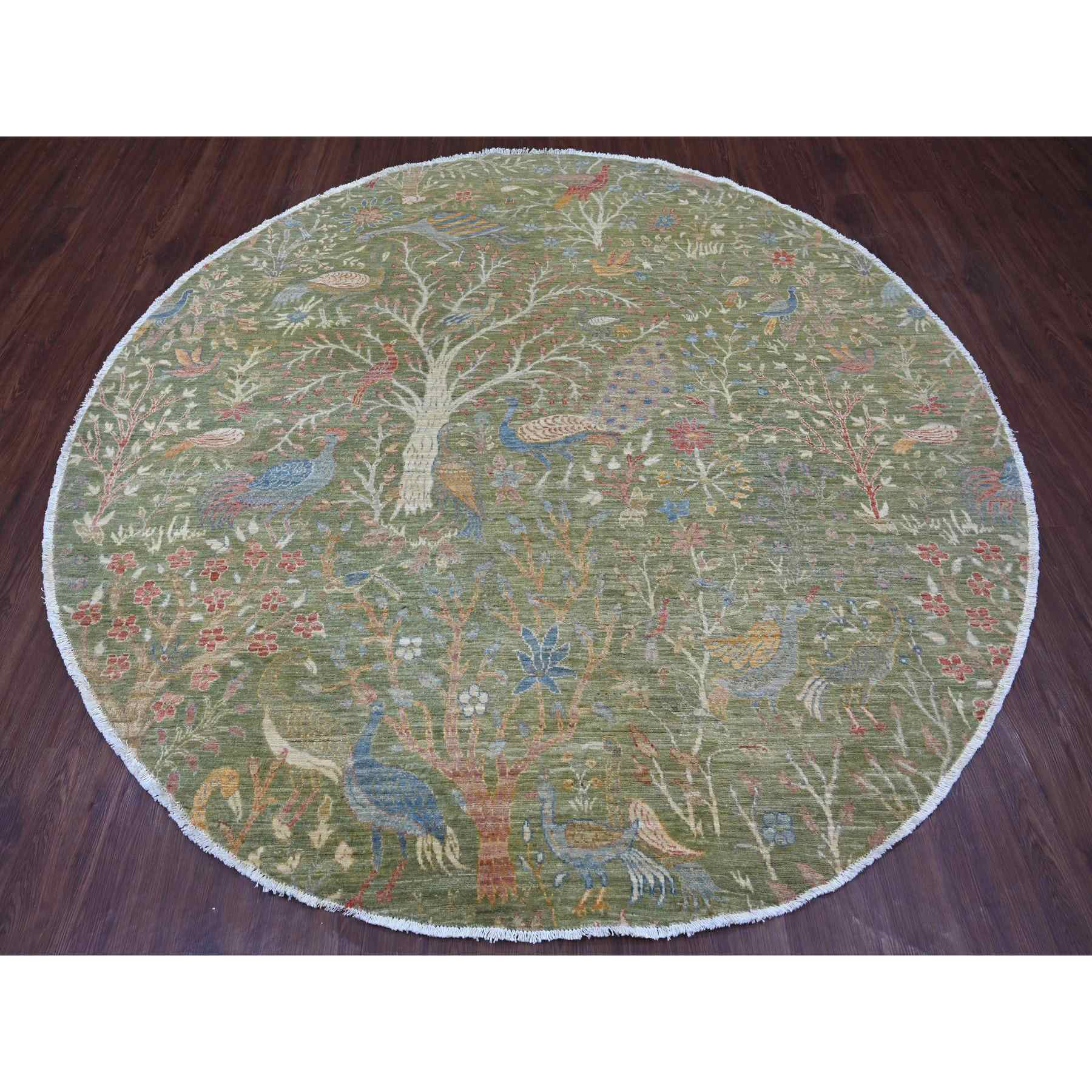 Oushak-And-Peshawar-Hand-Knotted-Rug-105545