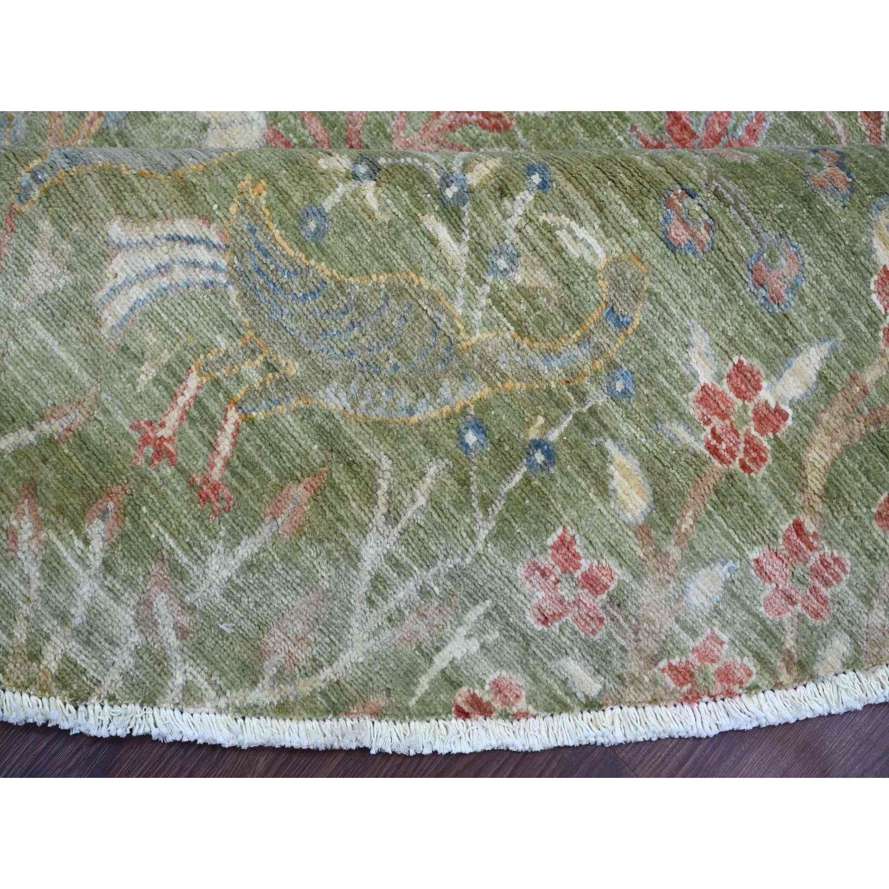 Oushak-And-Peshawar-Hand-Knotted-Rug-105545
