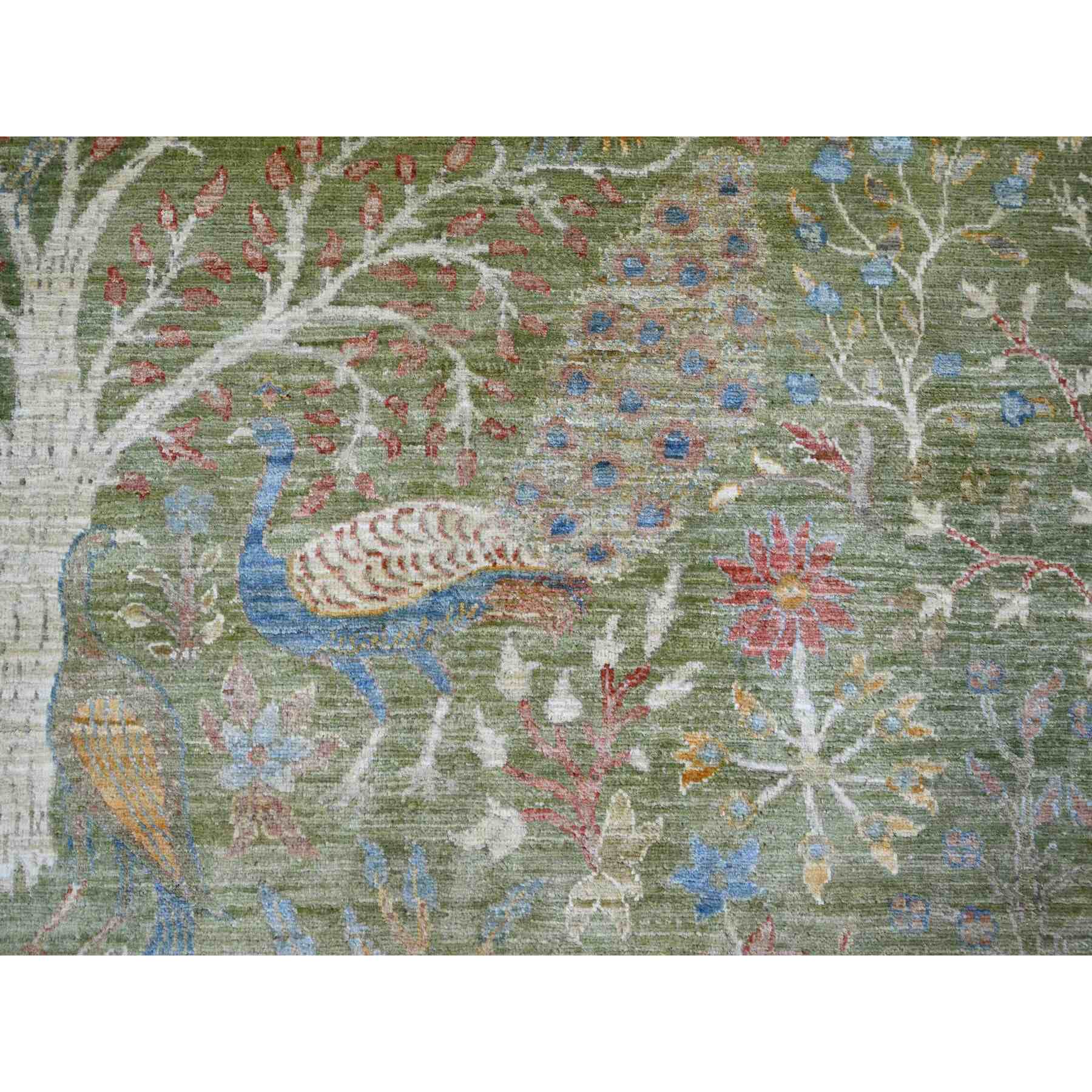 Oushak-And-Peshawar-Hand-Knotted-Rug-105545