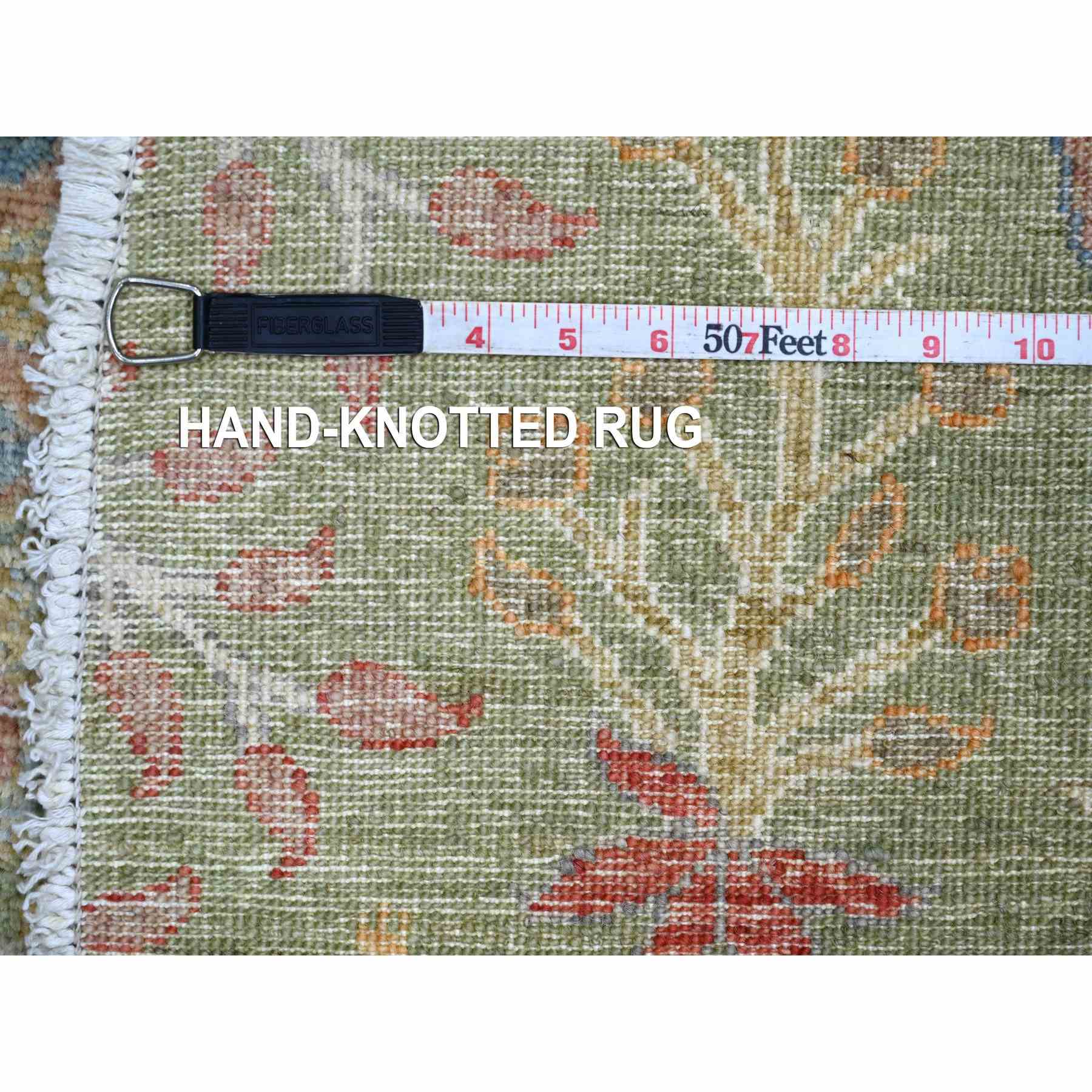 Oushak-And-Peshawar-Hand-Knotted-Rug-105545
