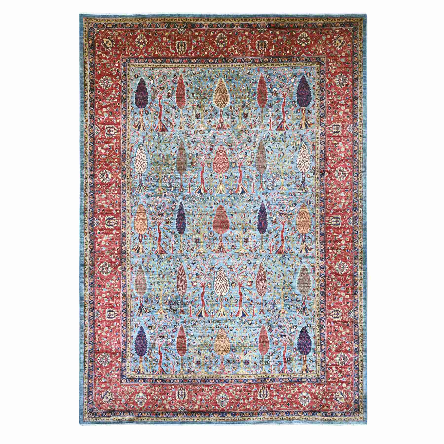 Oushak-And-Peshawar-Hand-Knotted-Rug-105615