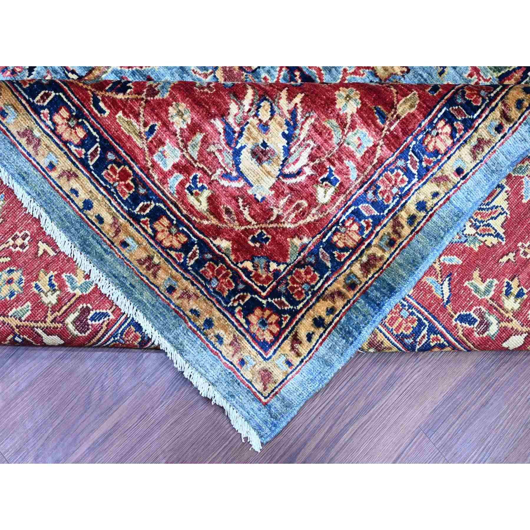 Oushak-And-Peshawar-Hand-Knotted-Rug-105615