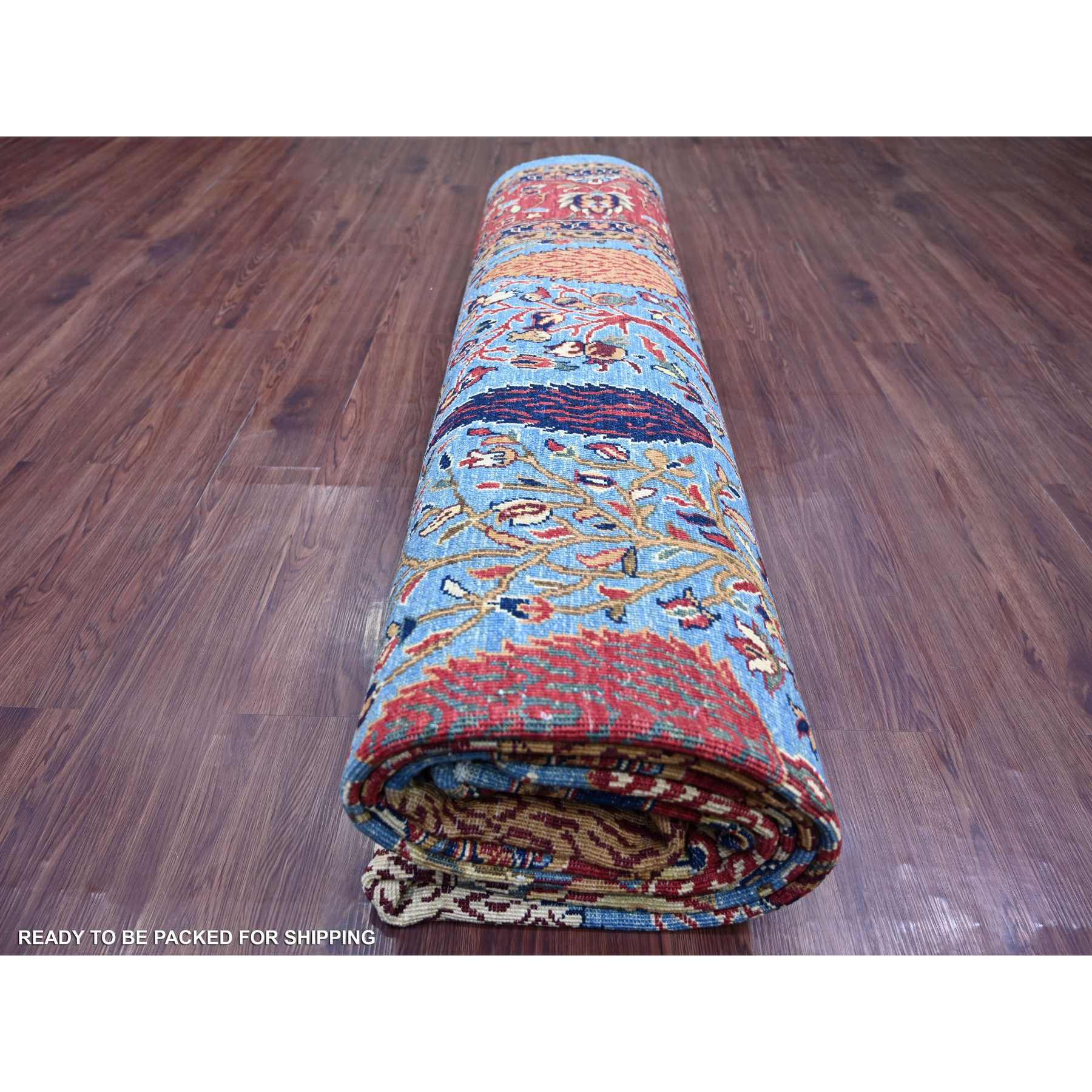 Oushak-And-Peshawar-Hand-Knotted-Rug-105615