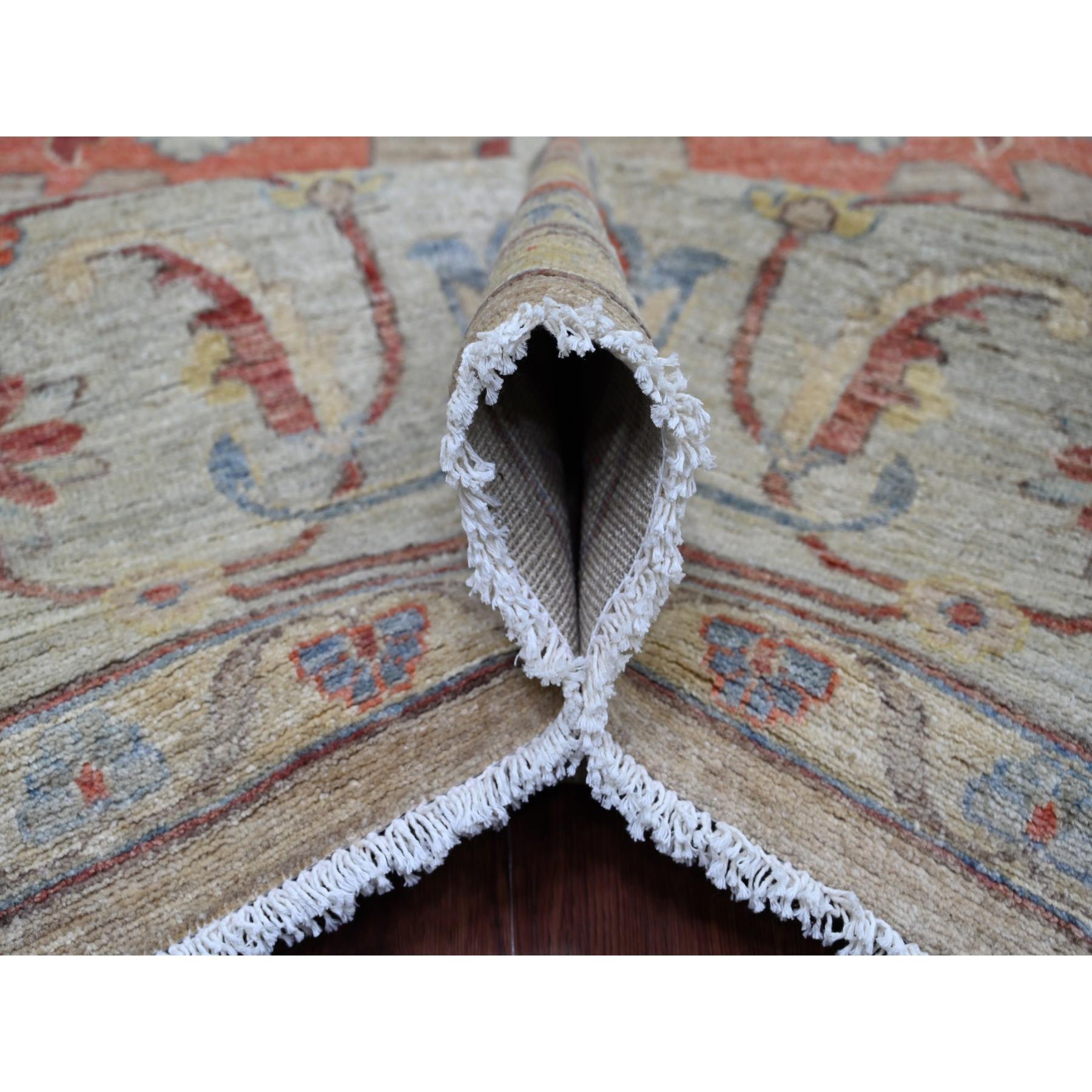 Oushak-And-Peshawar-Hand-Knotted-Rug-105635