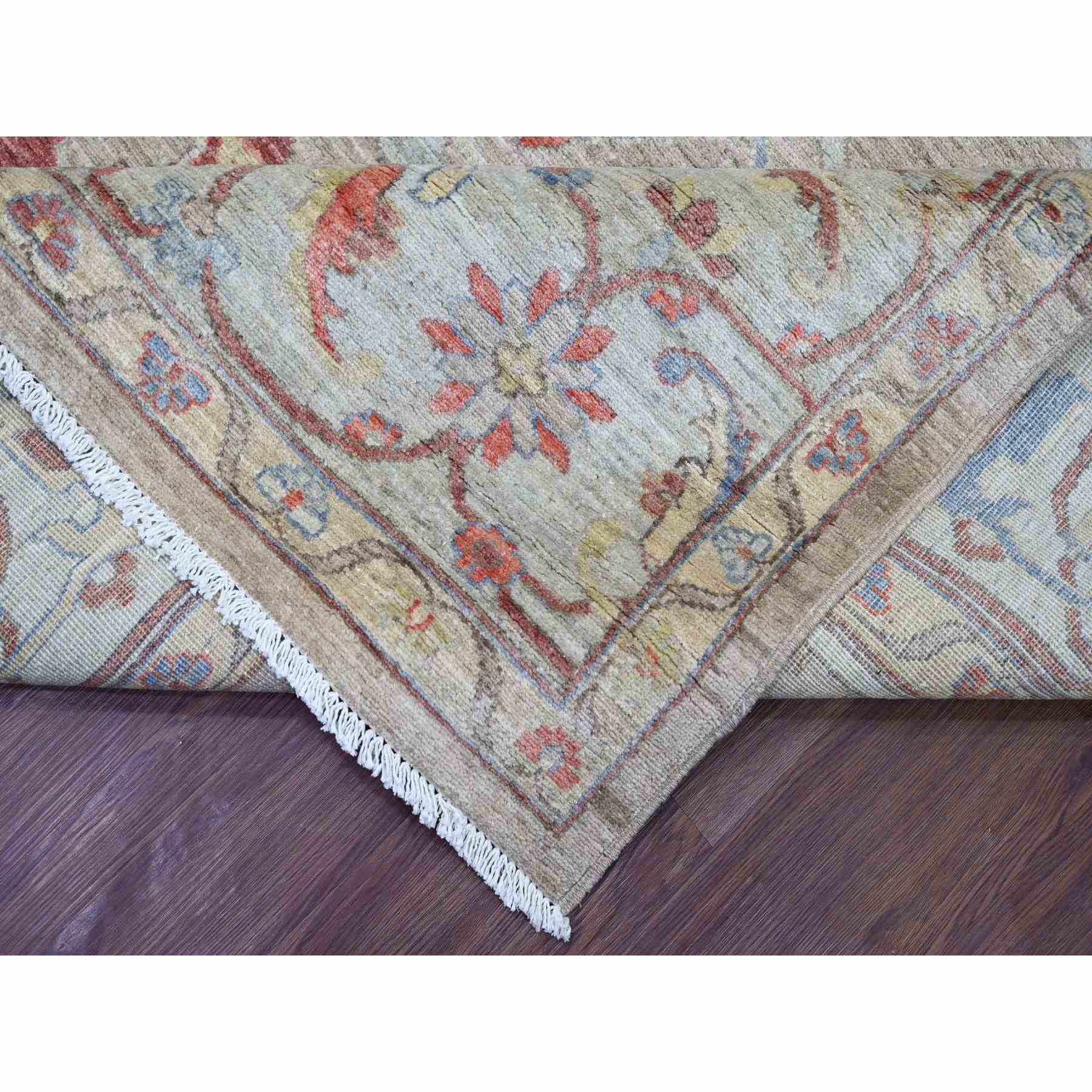 Oushak-And-Peshawar-Hand-Knotted-Rug-105635