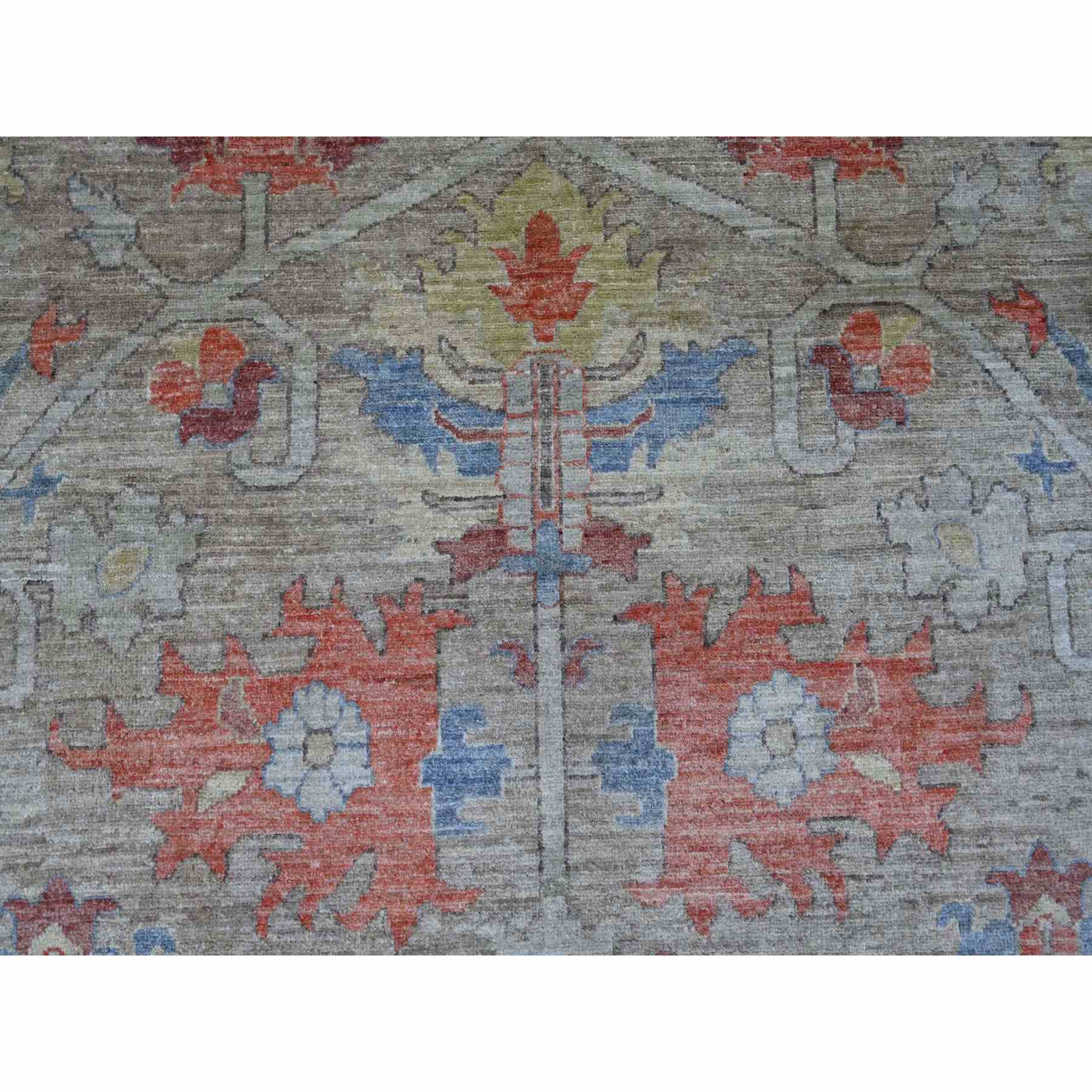 Oushak-And-Peshawar-Hand-Knotted-Rug-105635