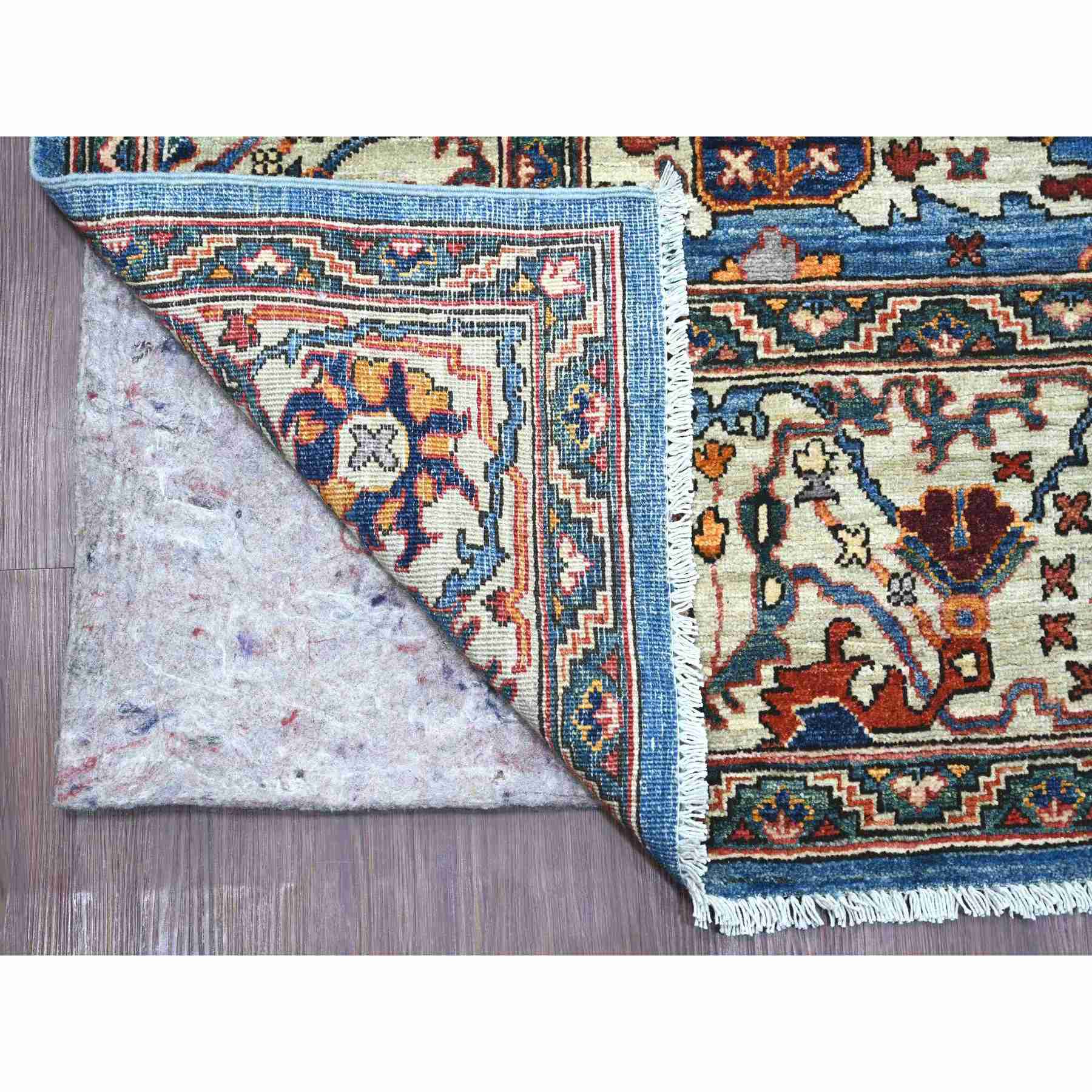 Oushak-And-Peshawar-Hand-Knotted-Rug-105680