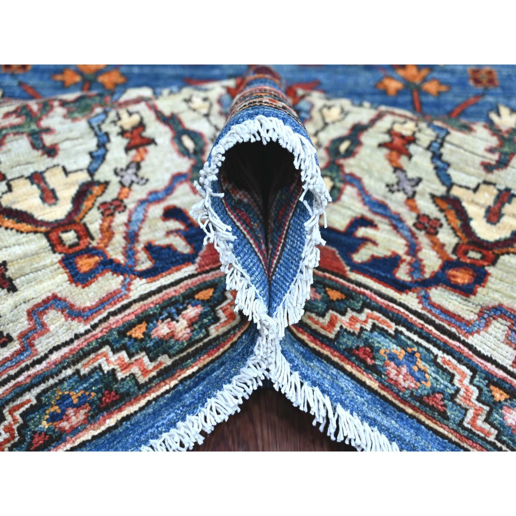Oushak-And-Peshawar-Hand-Knotted-Rug-105680