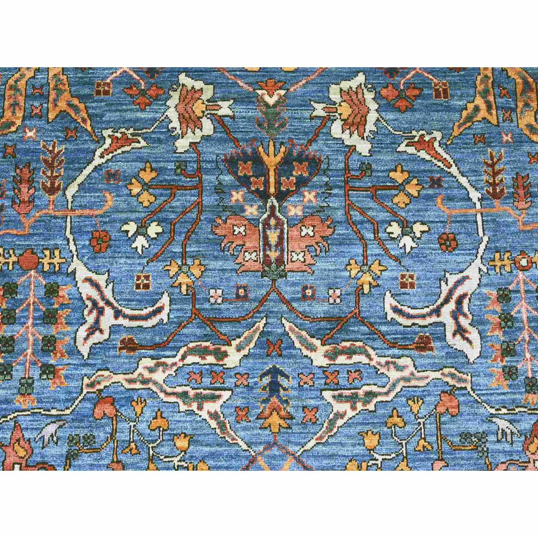 Oushak-And-Peshawar-Hand-Knotted-Rug-105680