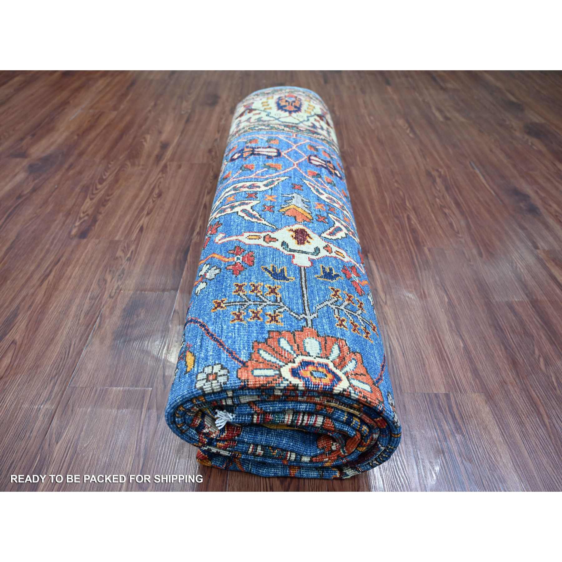 Oushak-And-Peshawar-Hand-Knotted-Rug-105680