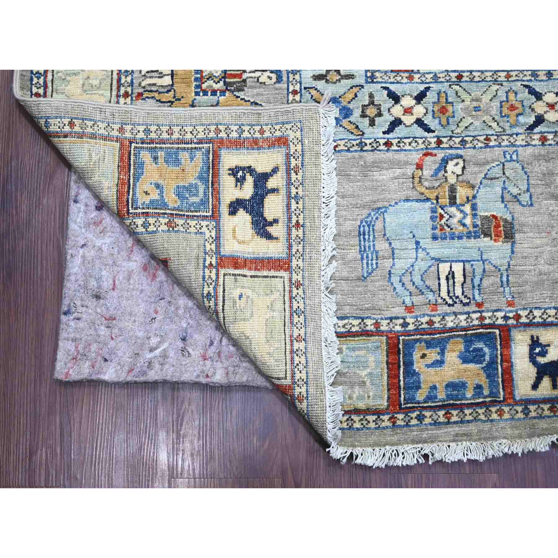 Oushak-And-Peshawar-Hand-Knotted-Rug-105690