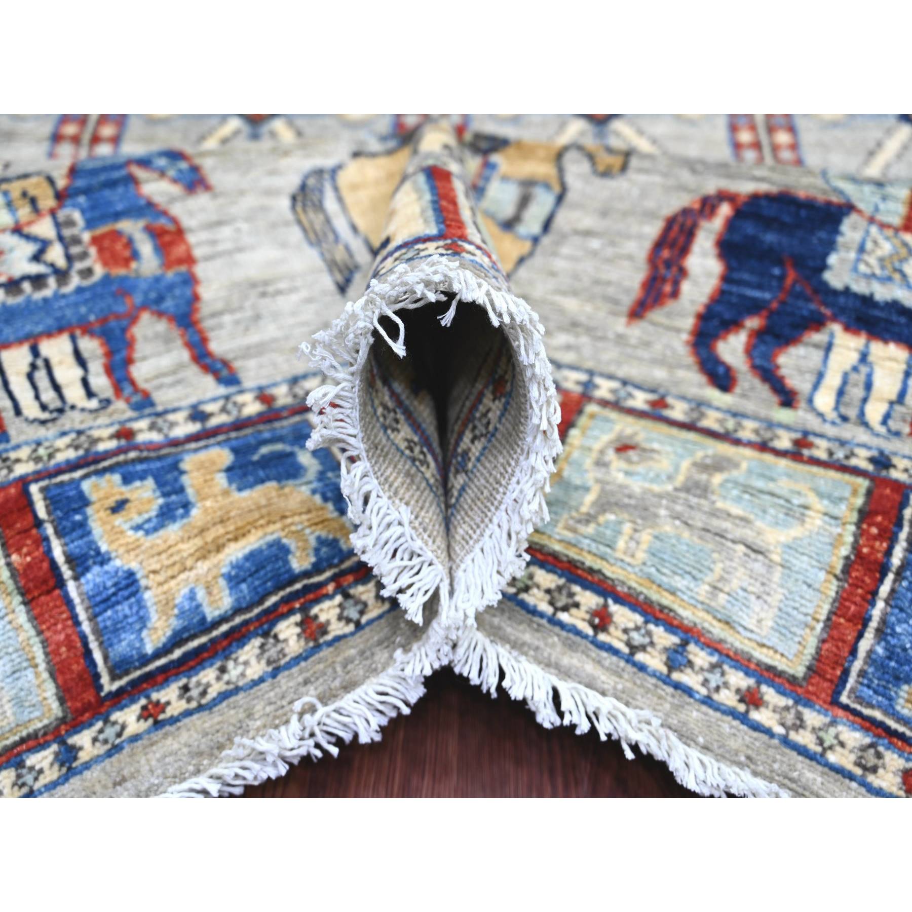 Oushak-And-Peshawar-Hand-Knotted-Rug-105690