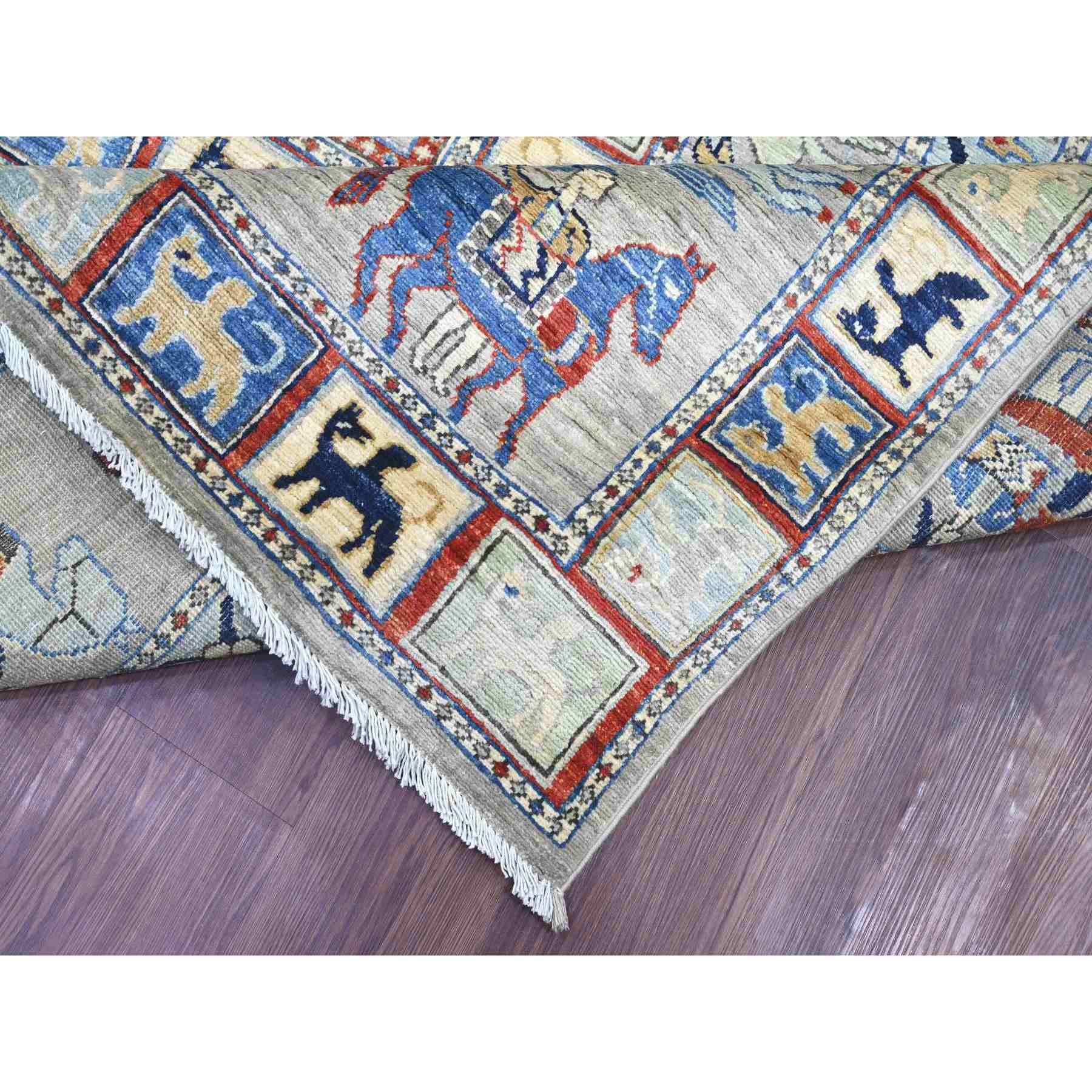 Oushak-And-Peshawar-Hand-Knotted-Rug-105690
