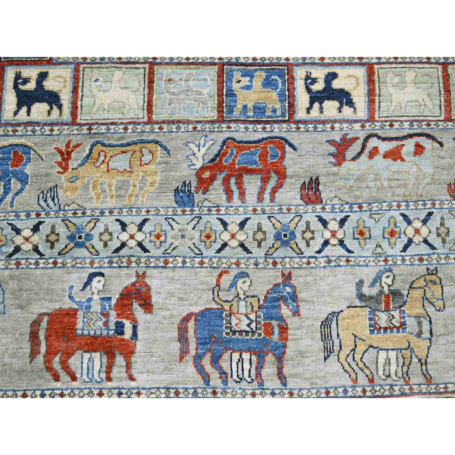 Oushak-And-Peshawar-Hand-Knotted-Rug-105690