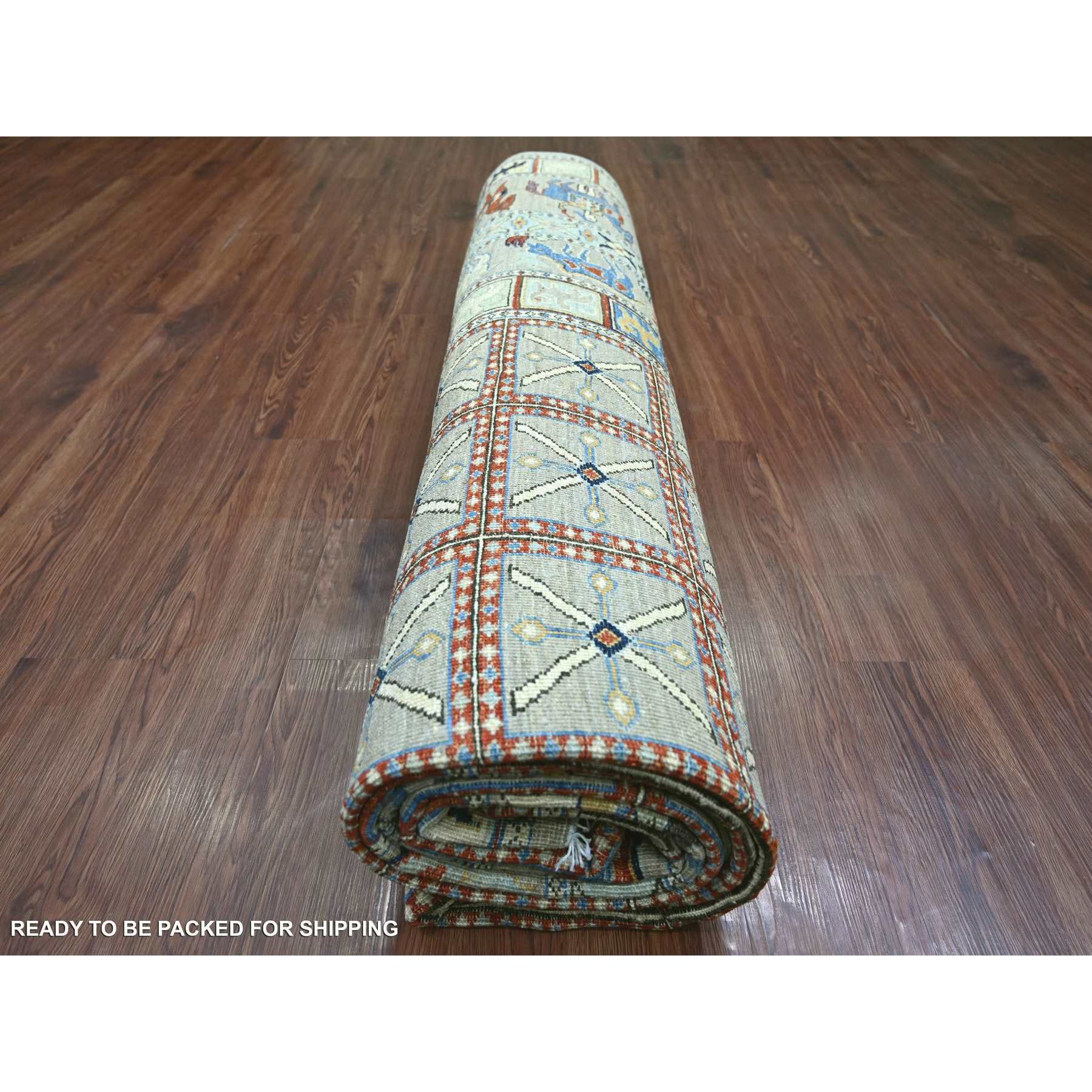 Oushak-And-Peshawar-Hand-Knotted-Rug-105690