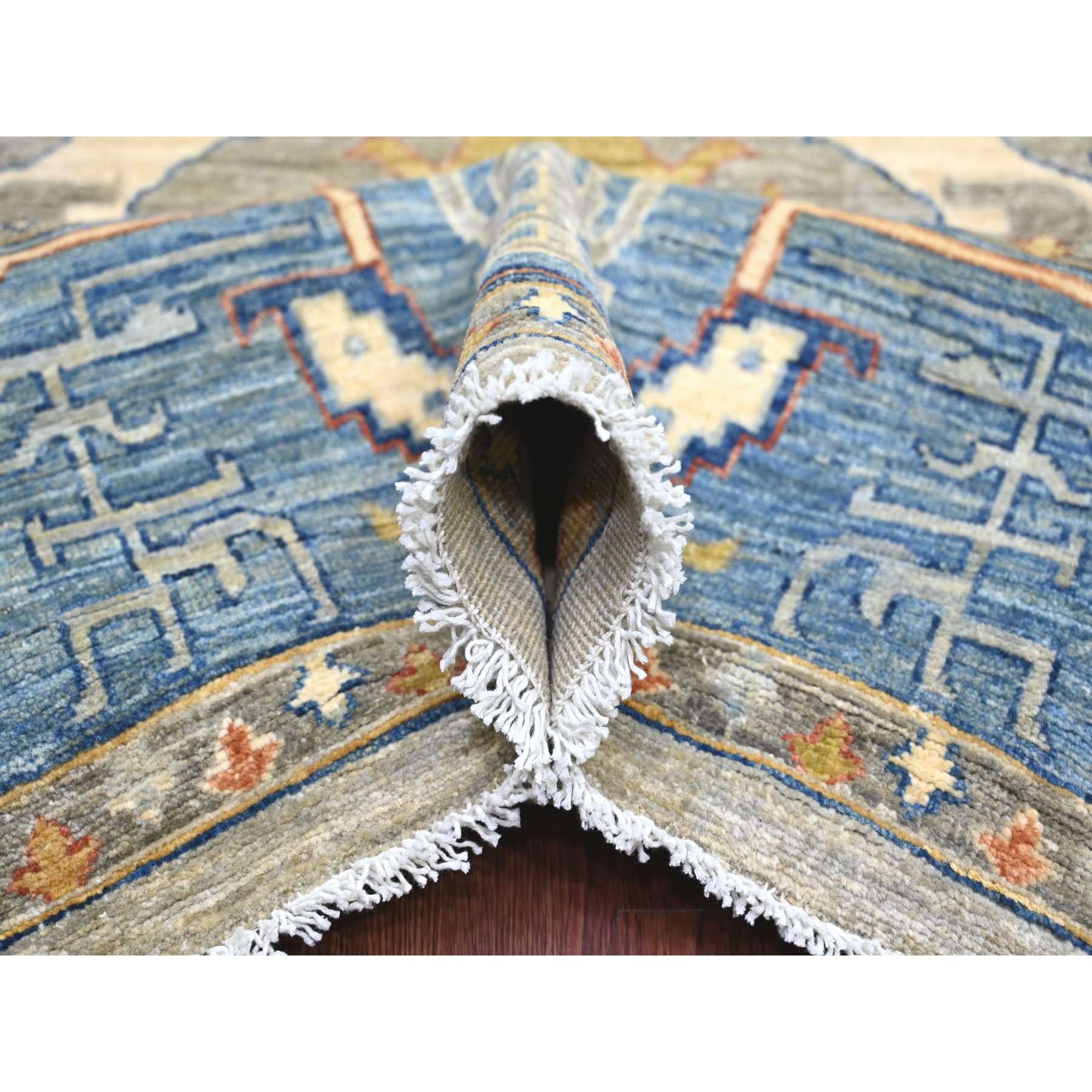 Oushak-And-Peshawar-Hand-Knotted-Rug-105695