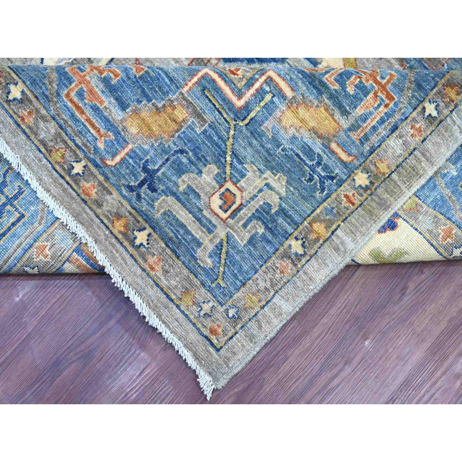 Oushak-And-Peshawar-Hand-Knotted-Rug-105695