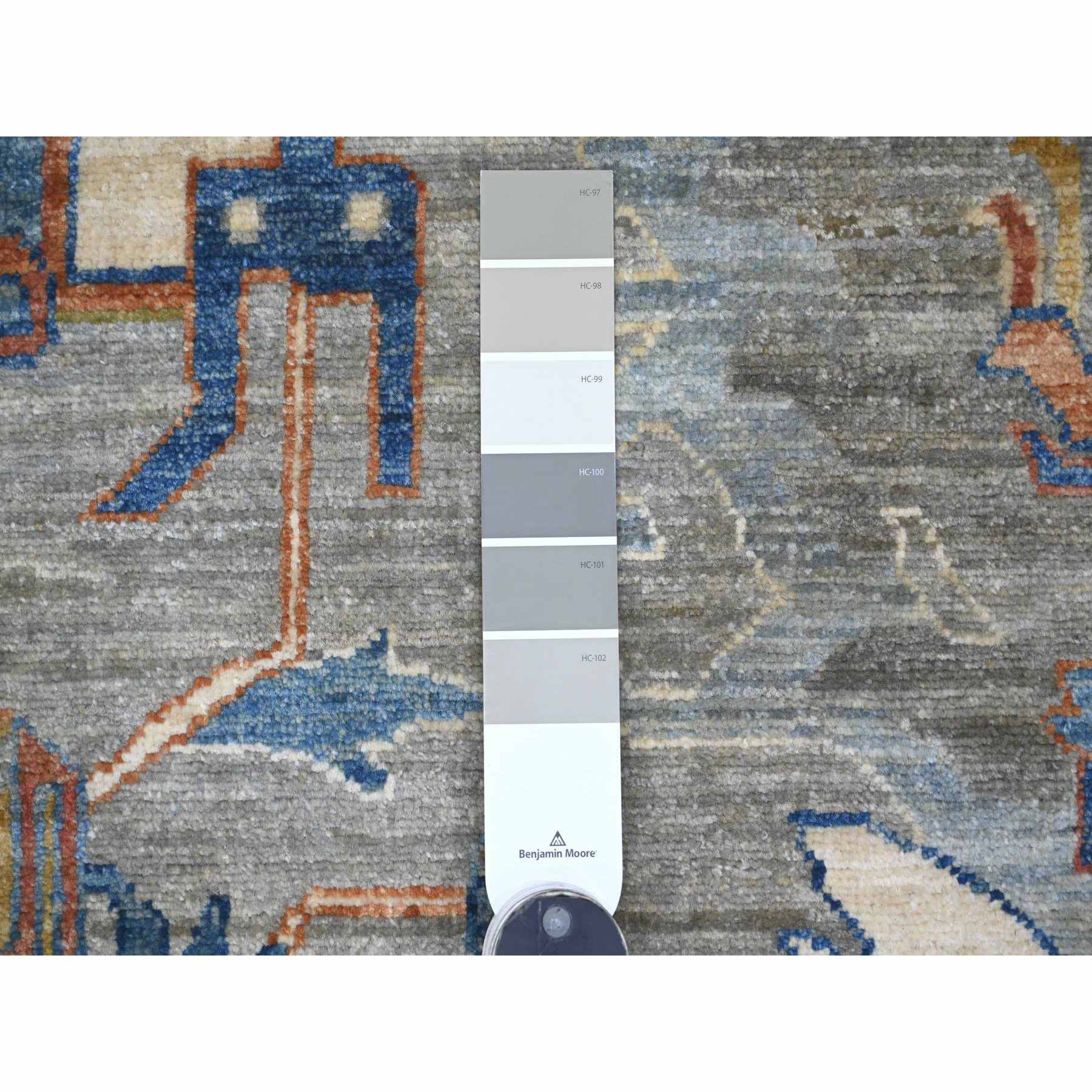 Oushak-And-Peshawar-Hand-Knotted-Rug-105695