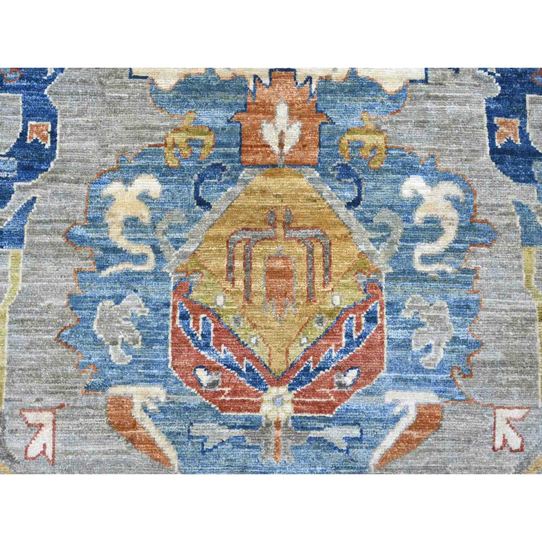 Oushak-And-Peshawar-Hand-Knotted-Rug-105695