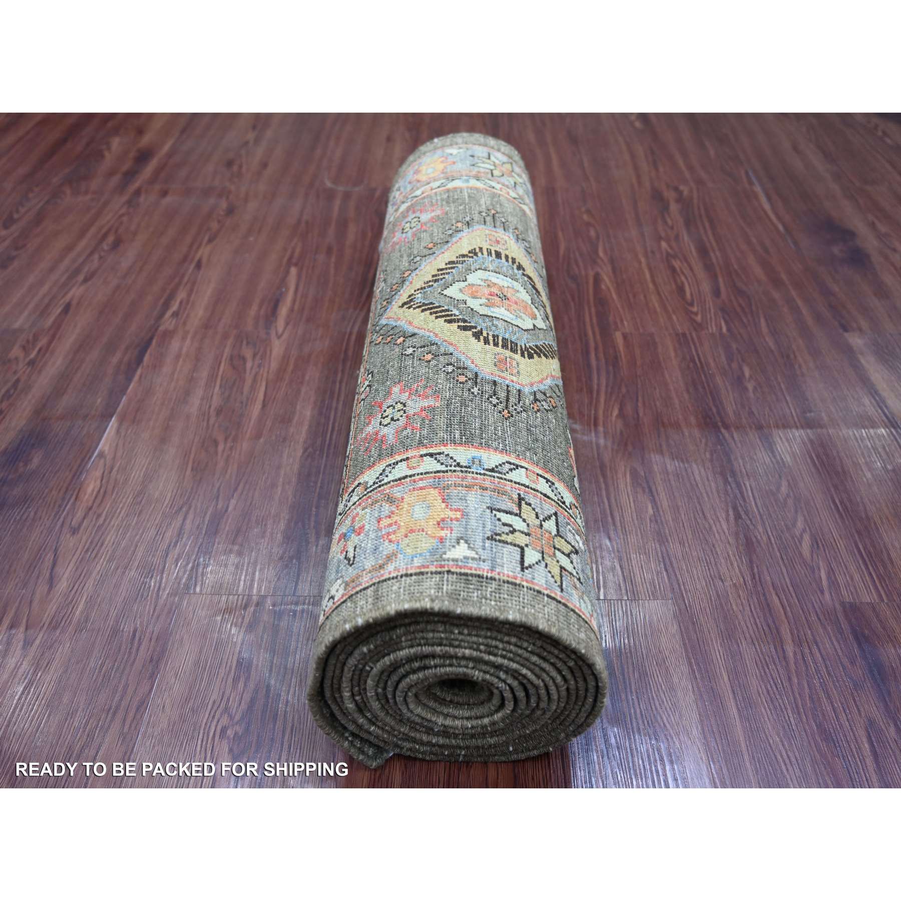 Oushak-And-Peshawar-Hand-Knotted-Rug-105785