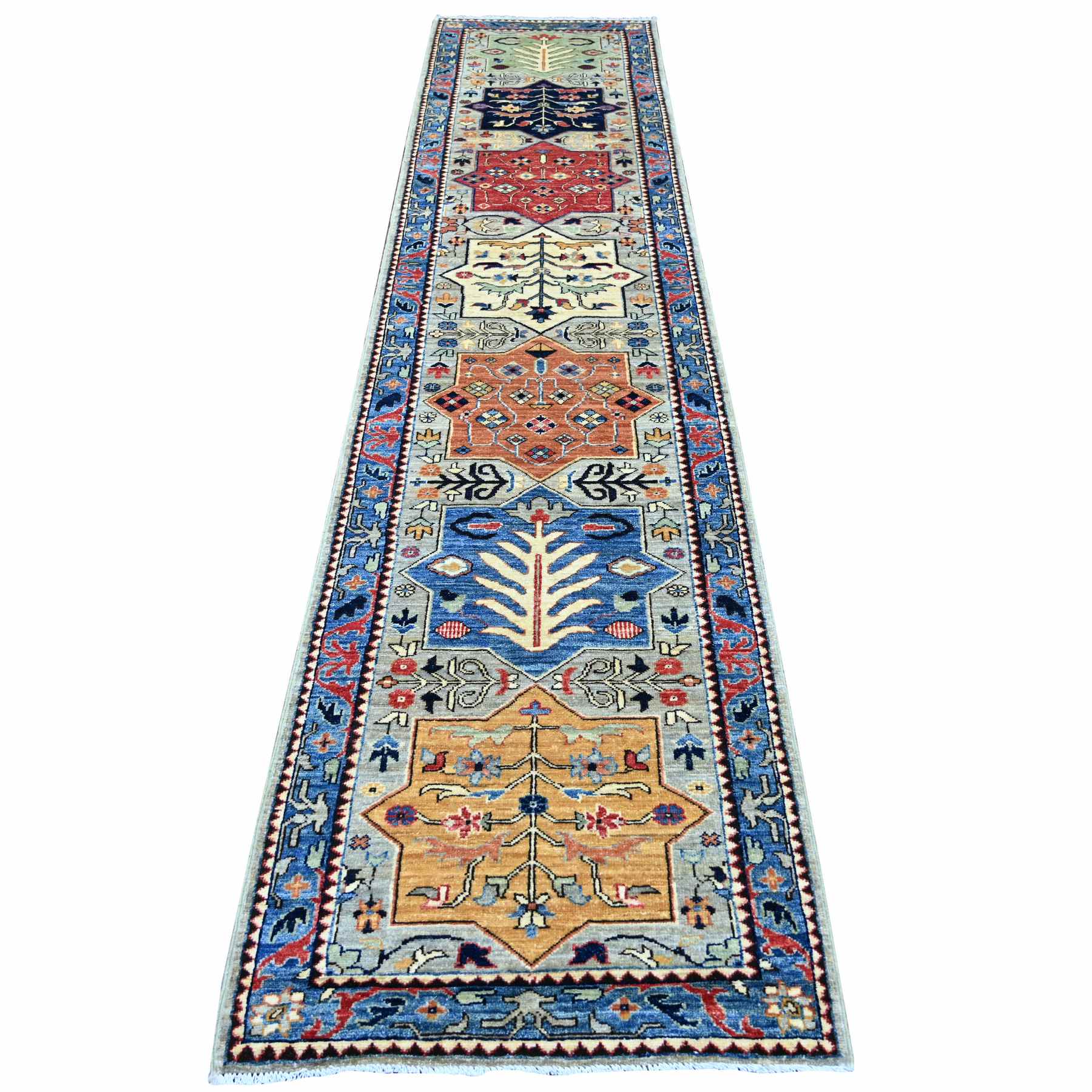Oushak-And-Peshawar-Hand-Knotted-Rug-105805