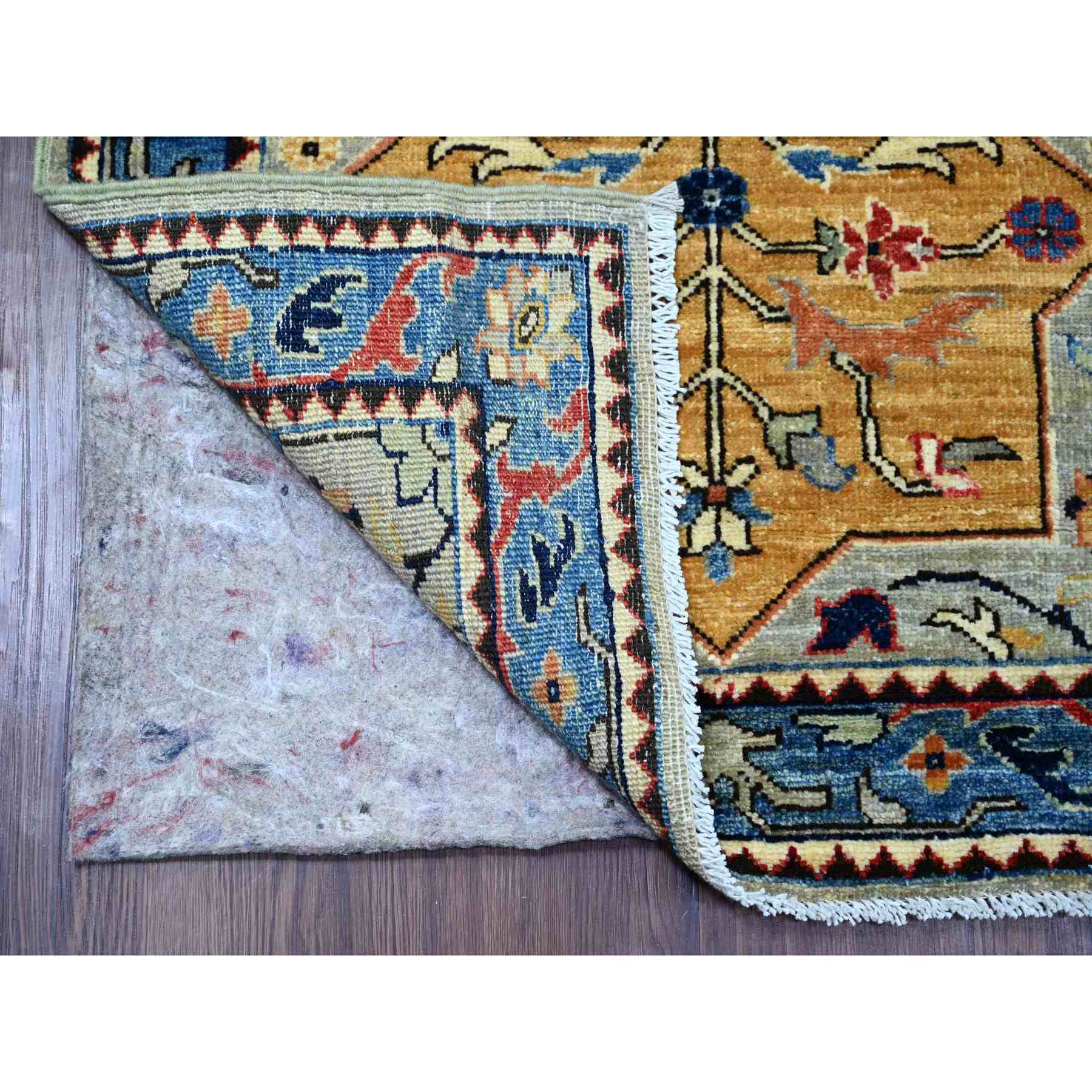 Oushak-And-Peshawar-Hand-Knotted-Rug-105805