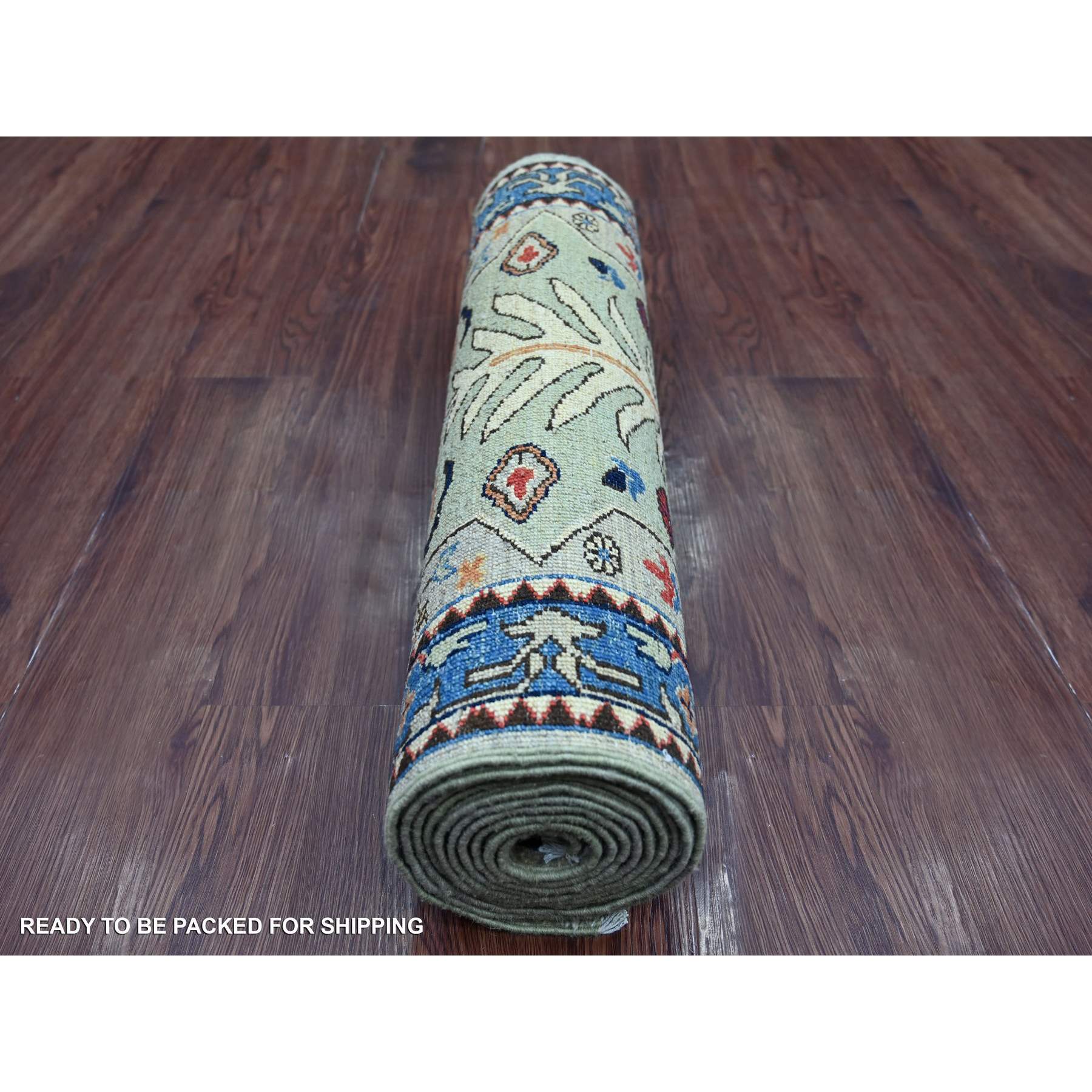 Oushak-And-Peshawar-Hand-Knotted-Rug-105805