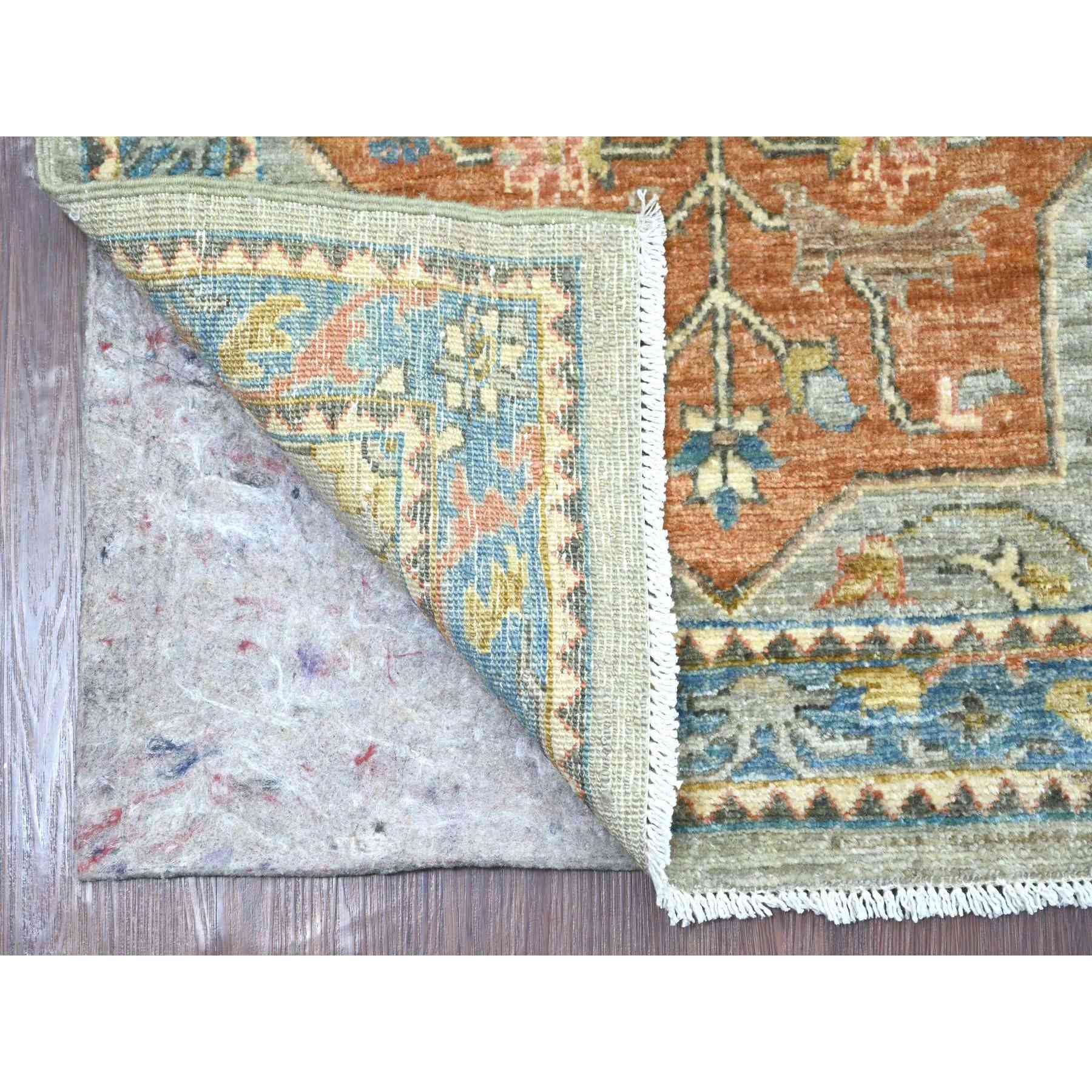 Oushak-And-Peshawar-Hand-Knotted-Rug-105820