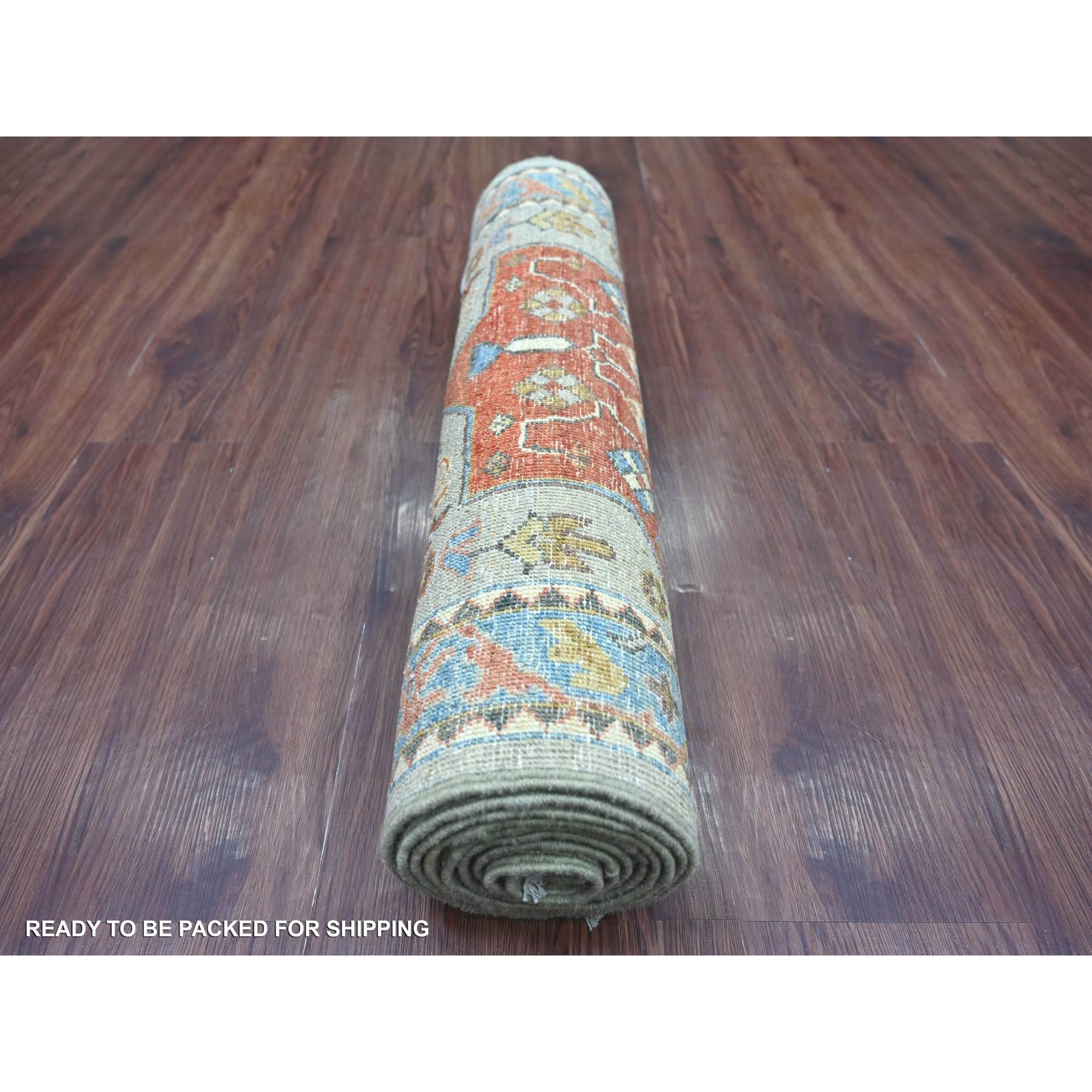 Oushak-And-Peshawar-Hand-Knotted-Rug-105820