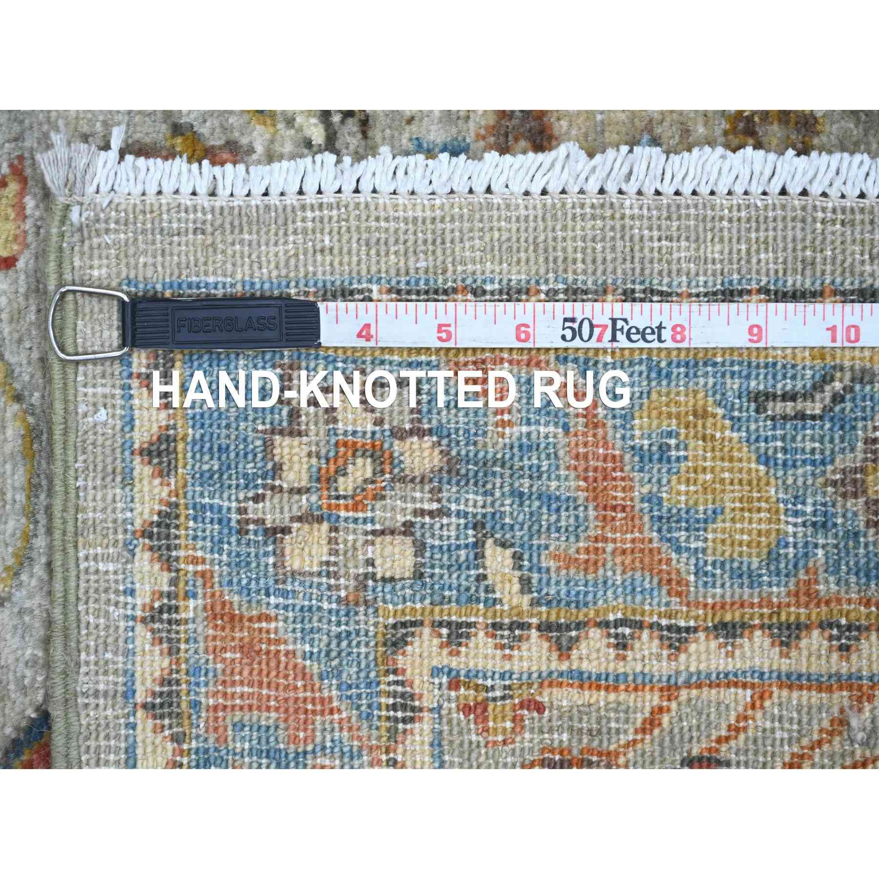 Oushak-And-Peshawar-Hand-Knotted-Rug-105820