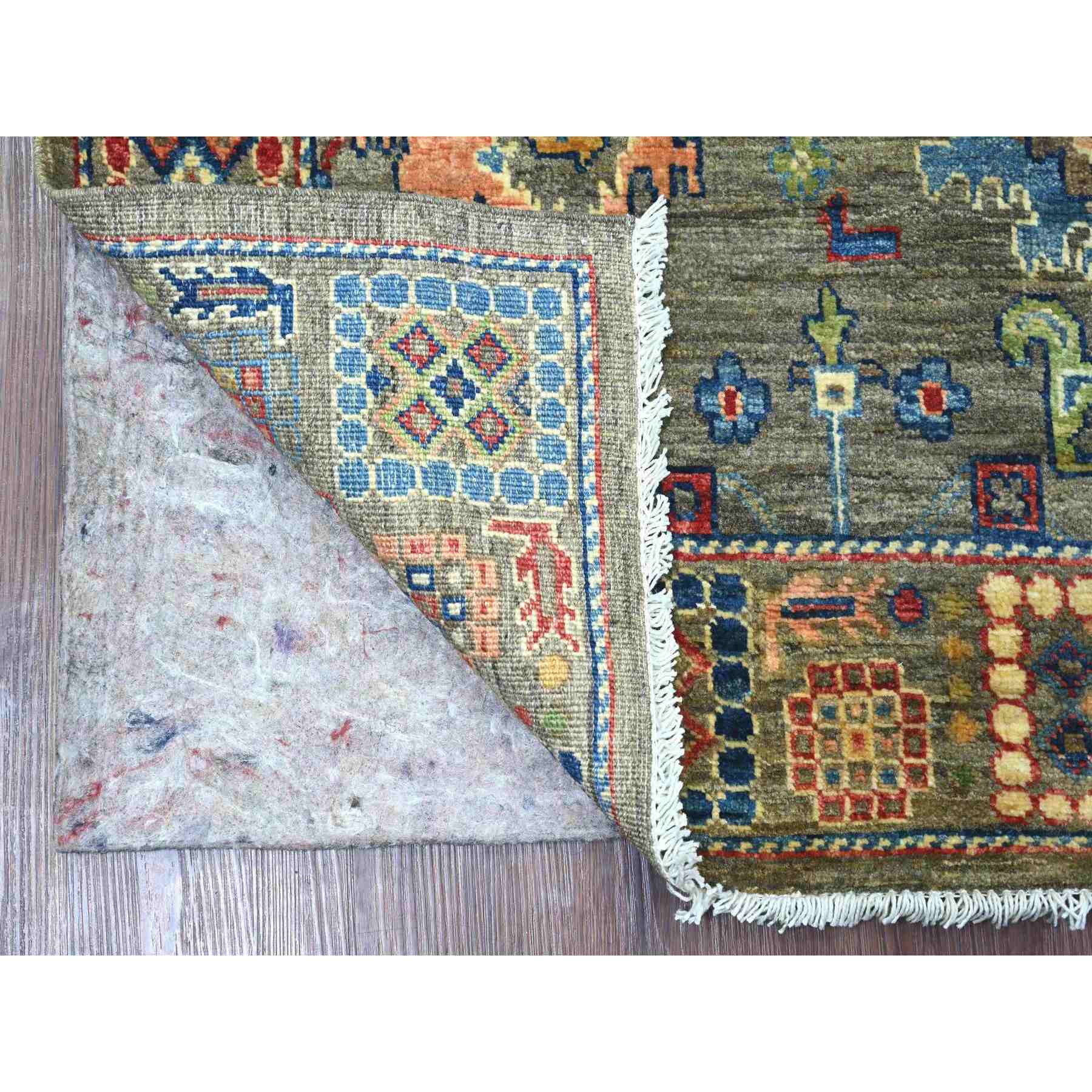 Oushak-And-Peshawar-Hand-Knotted-Rug-105930