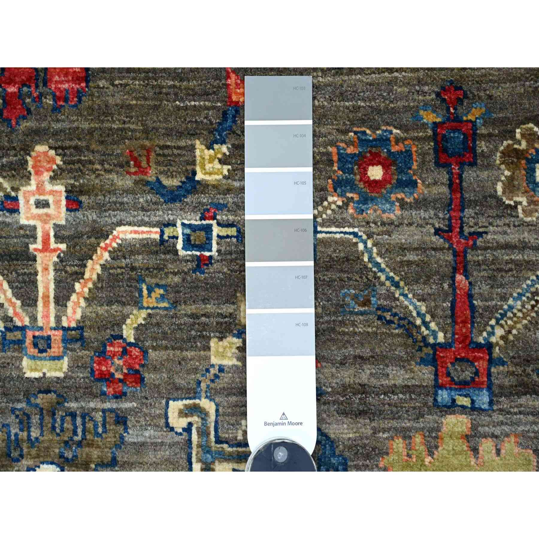 Oushak-And-Peshawar-Hand-Knotted-Rug-105930