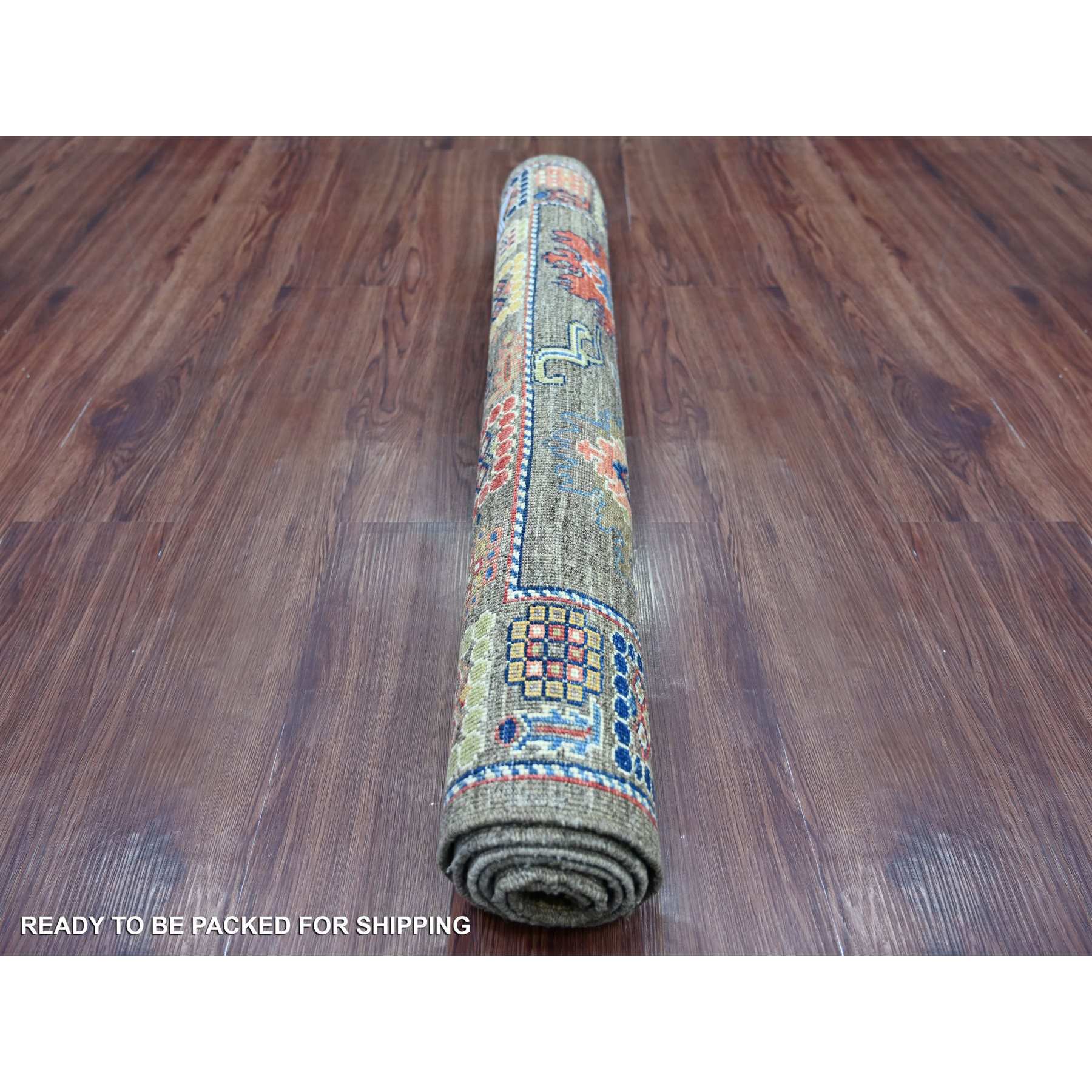 Oushak-And-Peshawar-Hand-Knotted-Rug-105930