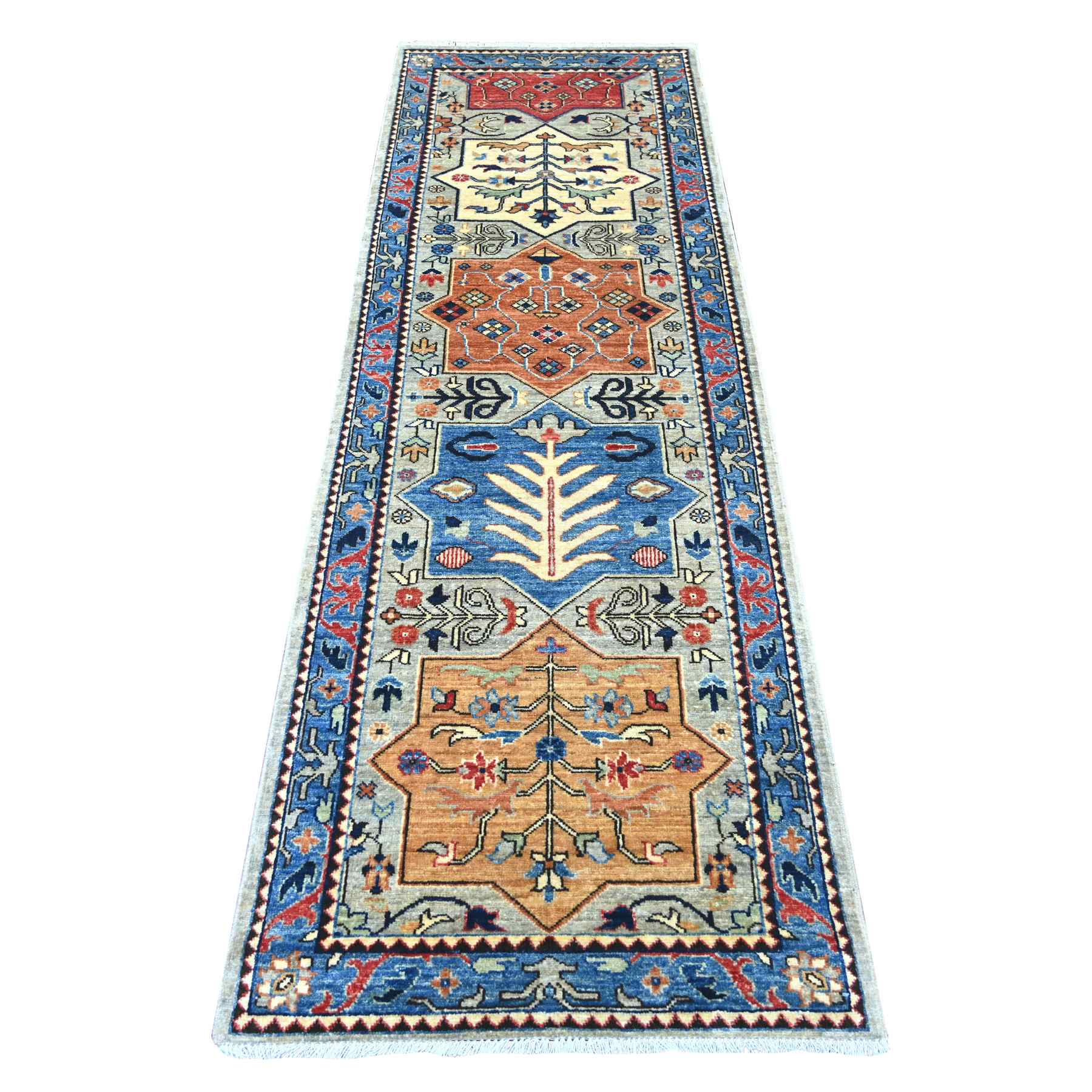 Oushak-And-Peshawar-Hand-Knotted-Rug-105955
